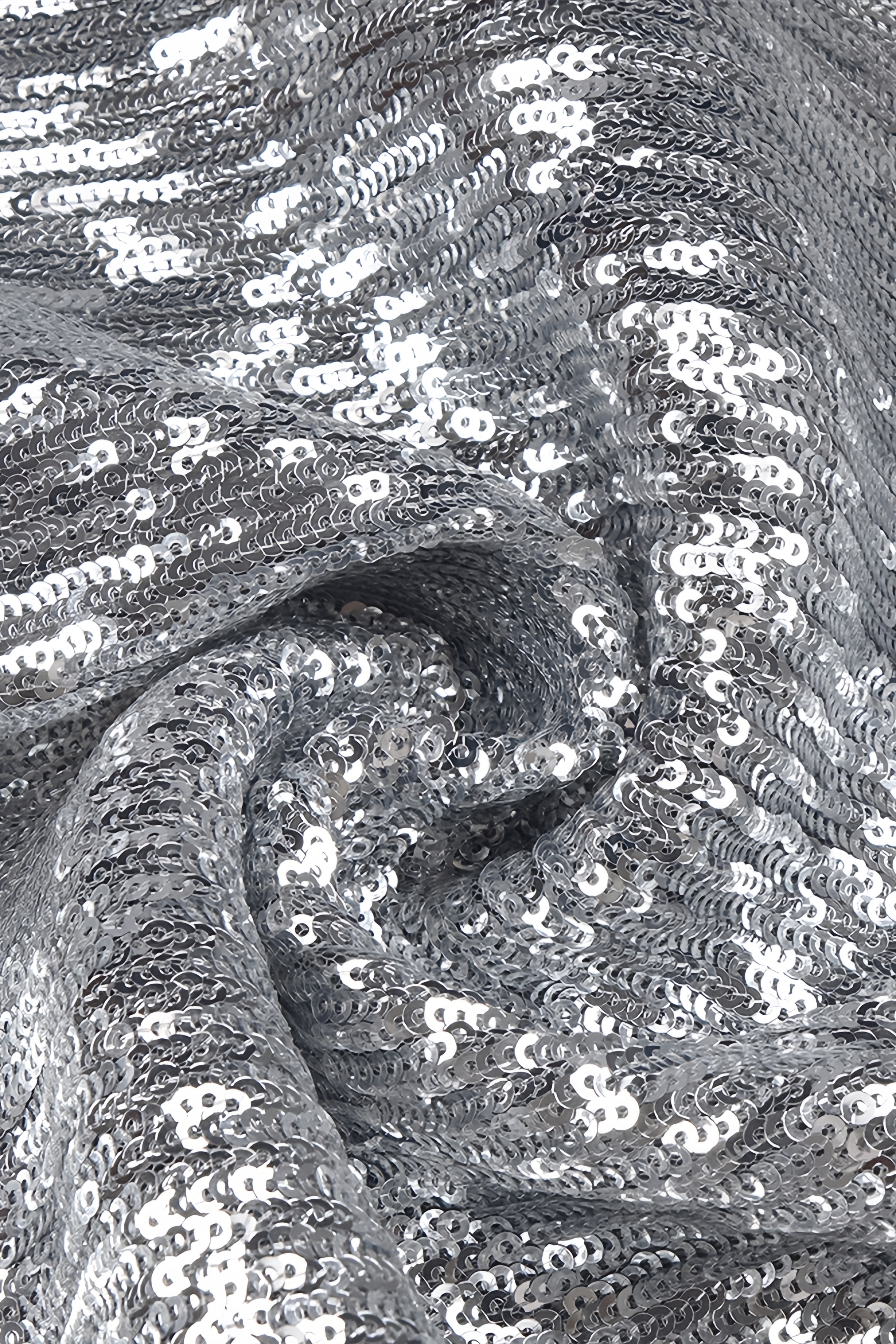 Soraya Silver Sequin 3D Floral Maxi Dress