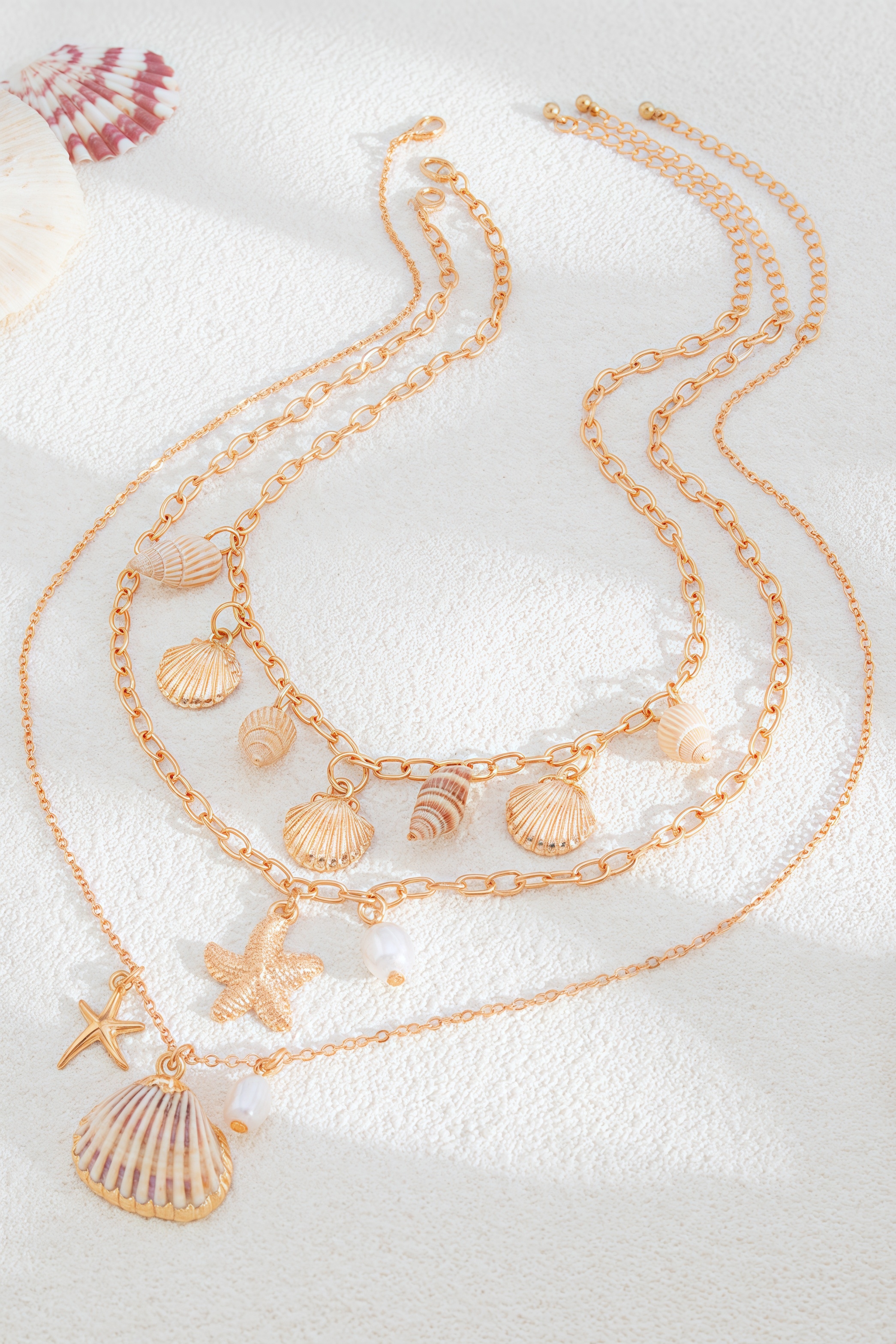 Harlan Shell Starfish Pendant Necklace