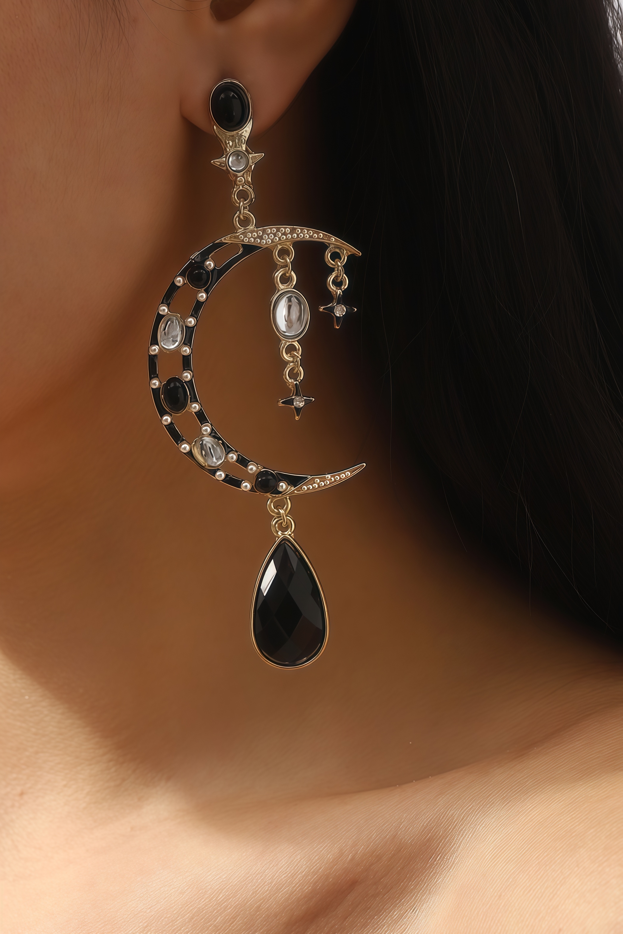 Thalk Moon Star Earrings