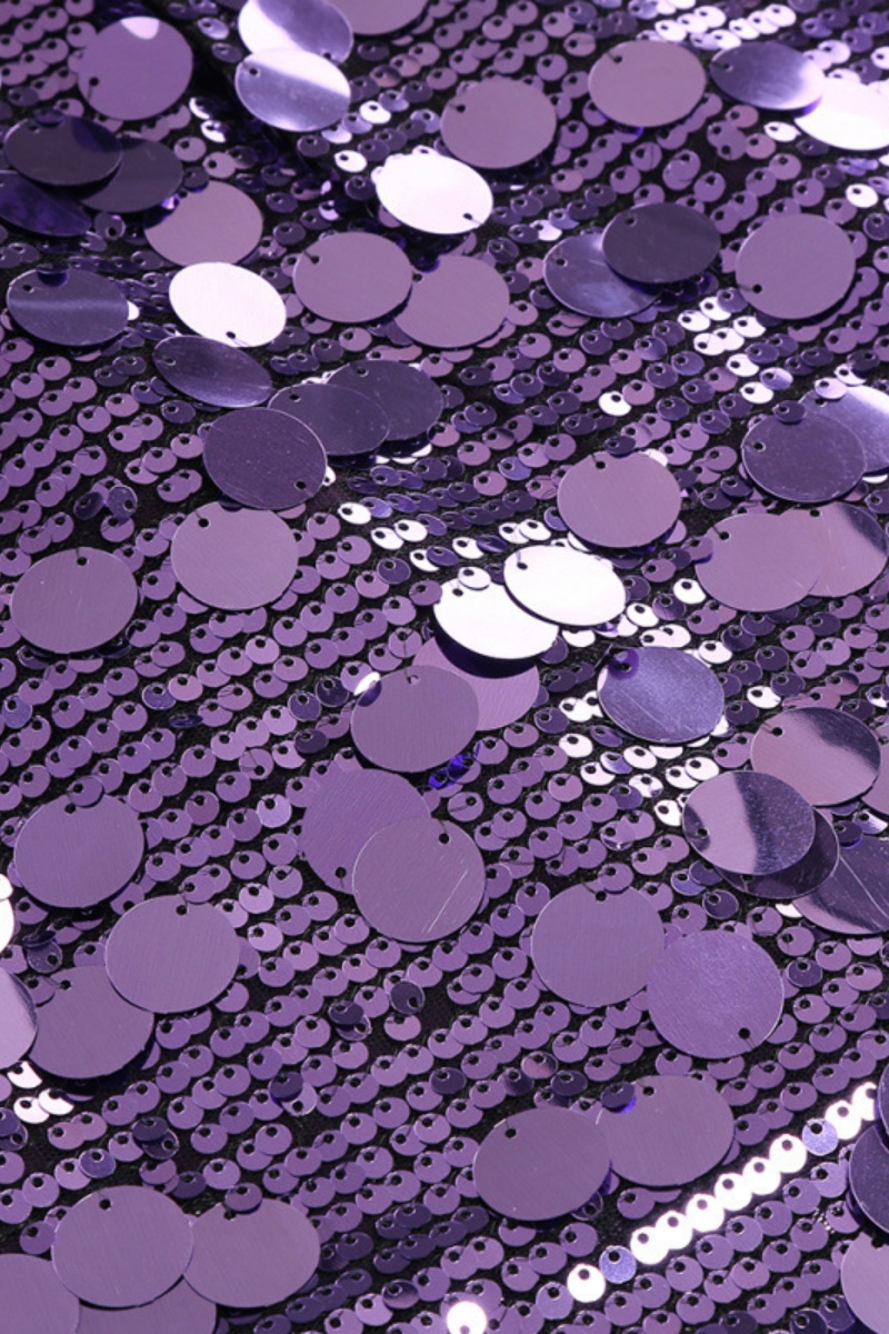 Suri Purple Lustrous Sequin Mini Dress