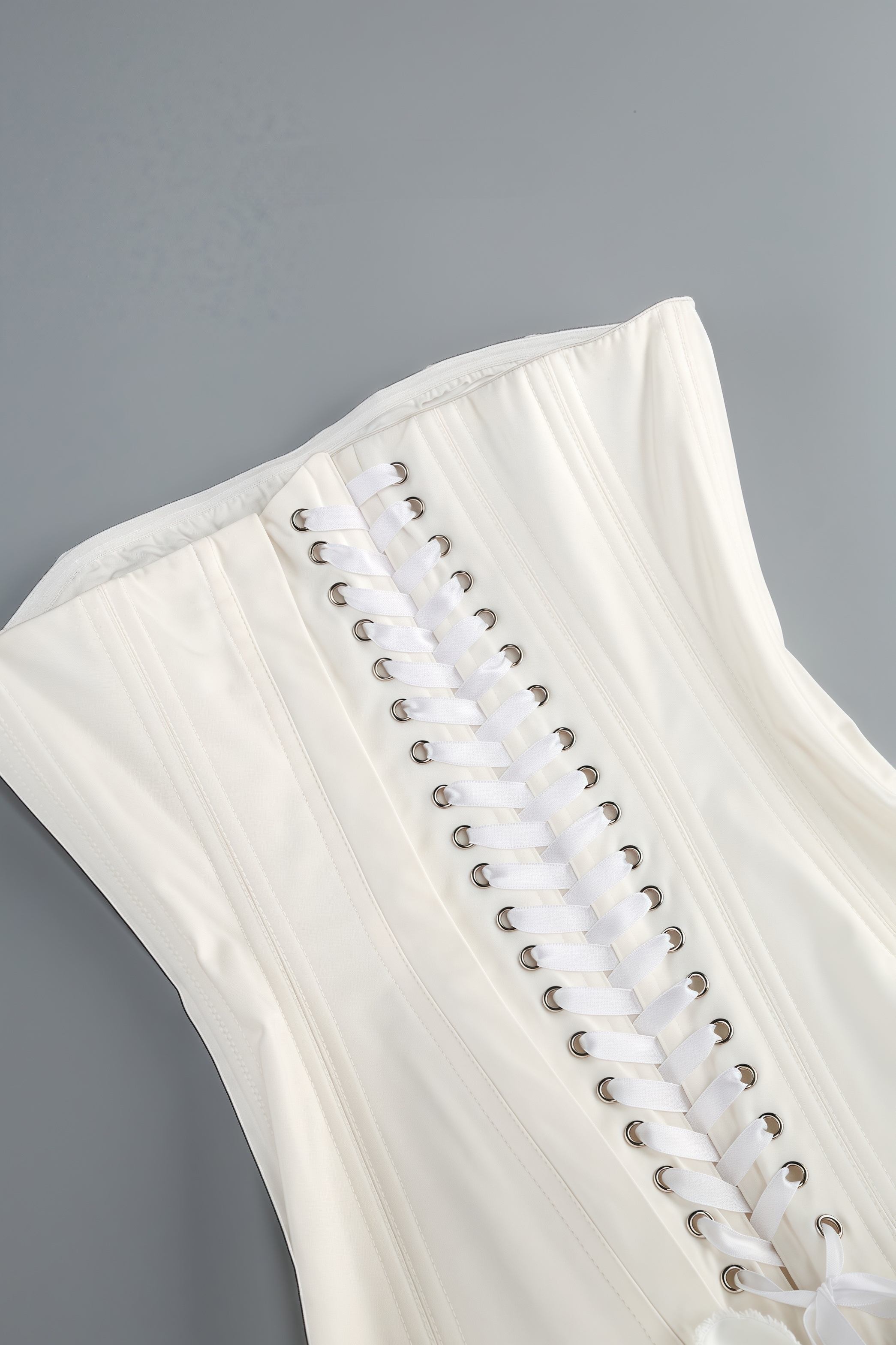 Mirabel White Strapless Flower Mini Dress