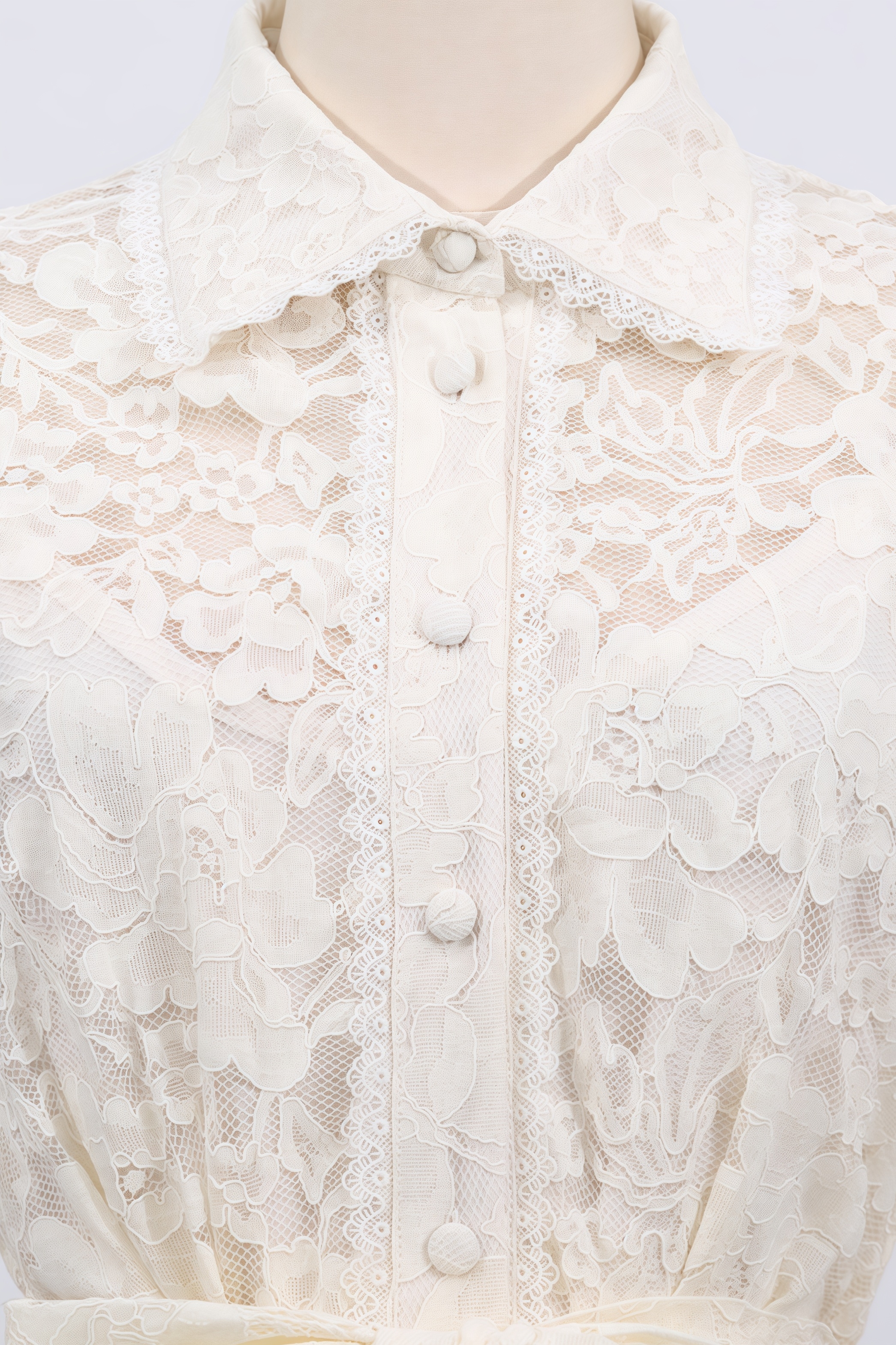 Melis Pleated Corded Lace Midi Dress