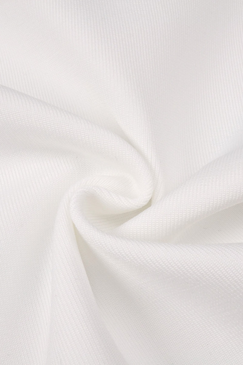 Gloria White Long Sleeve Bodycon Maxi Dress