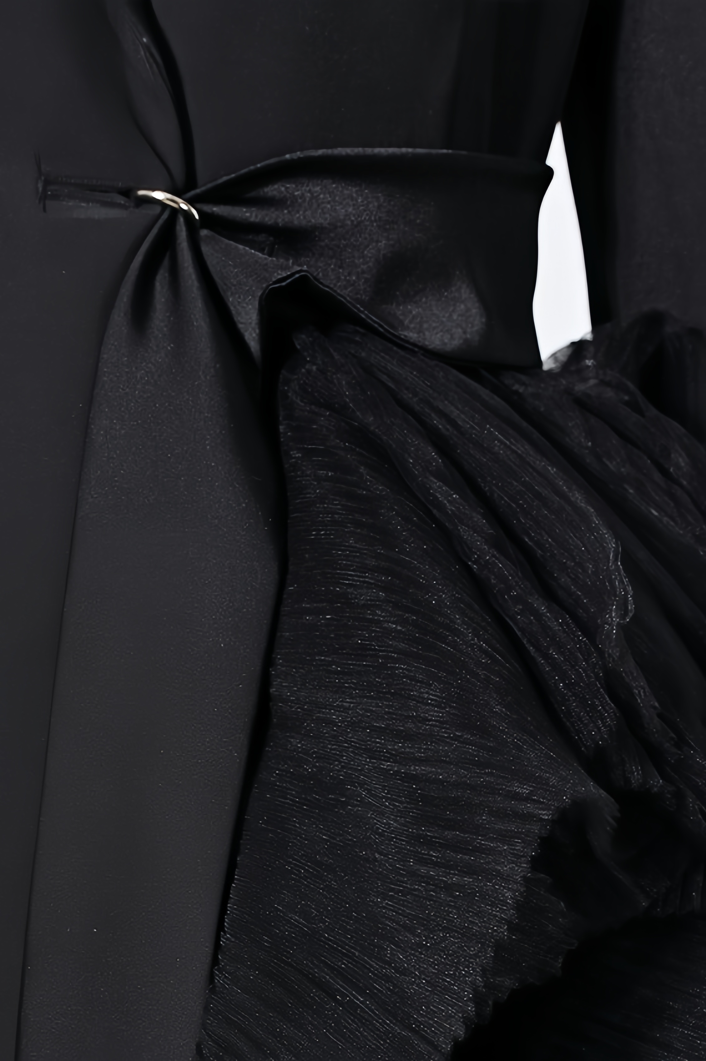 Edmund Irregularly Spliced Mesh Maxi Dress