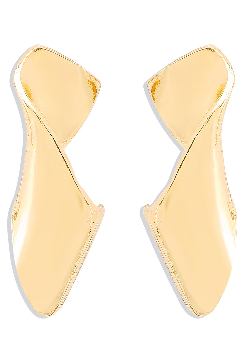 Sina Irregular Twisted Piece Earrings 
