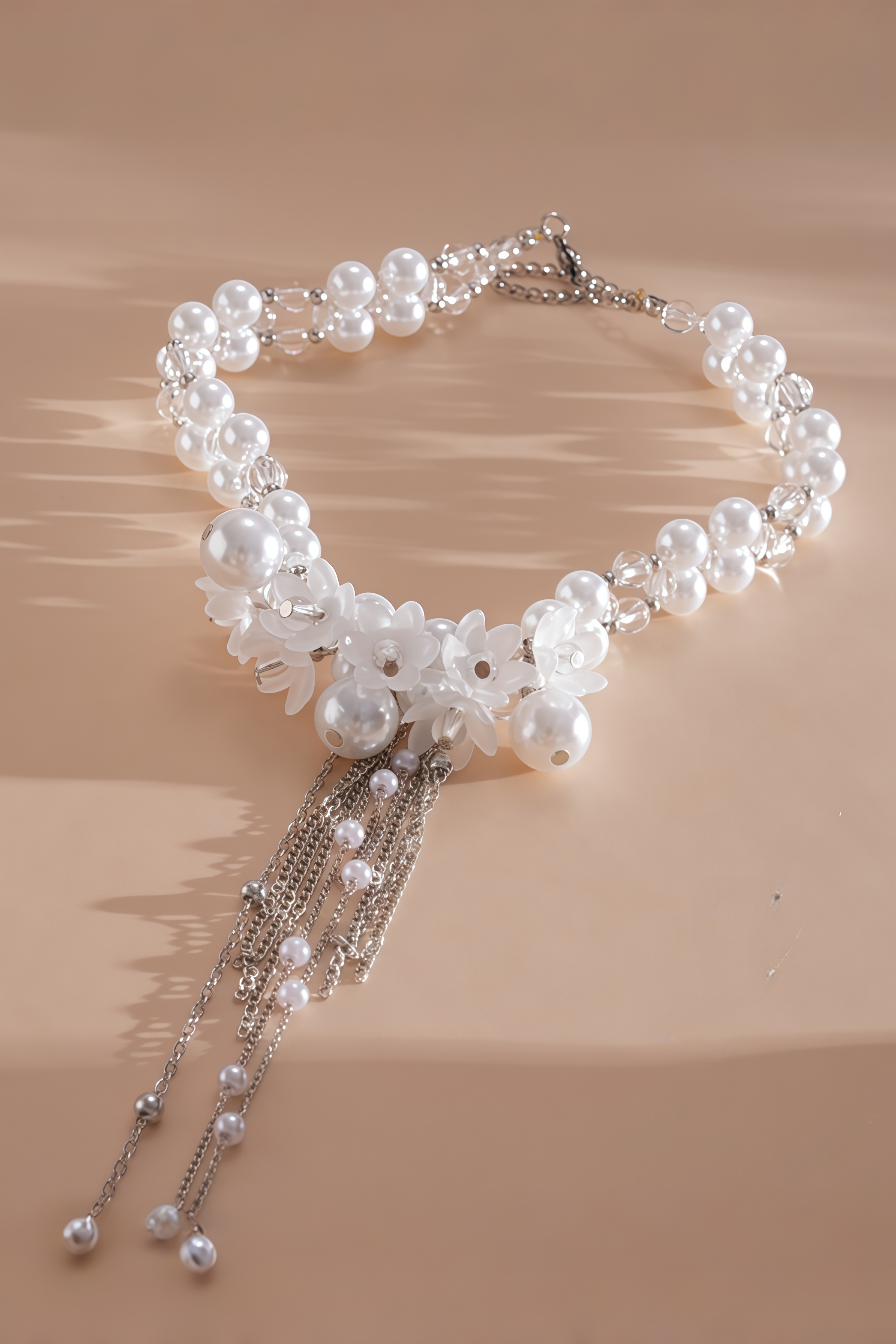 Logra Pearl Flower Necklace