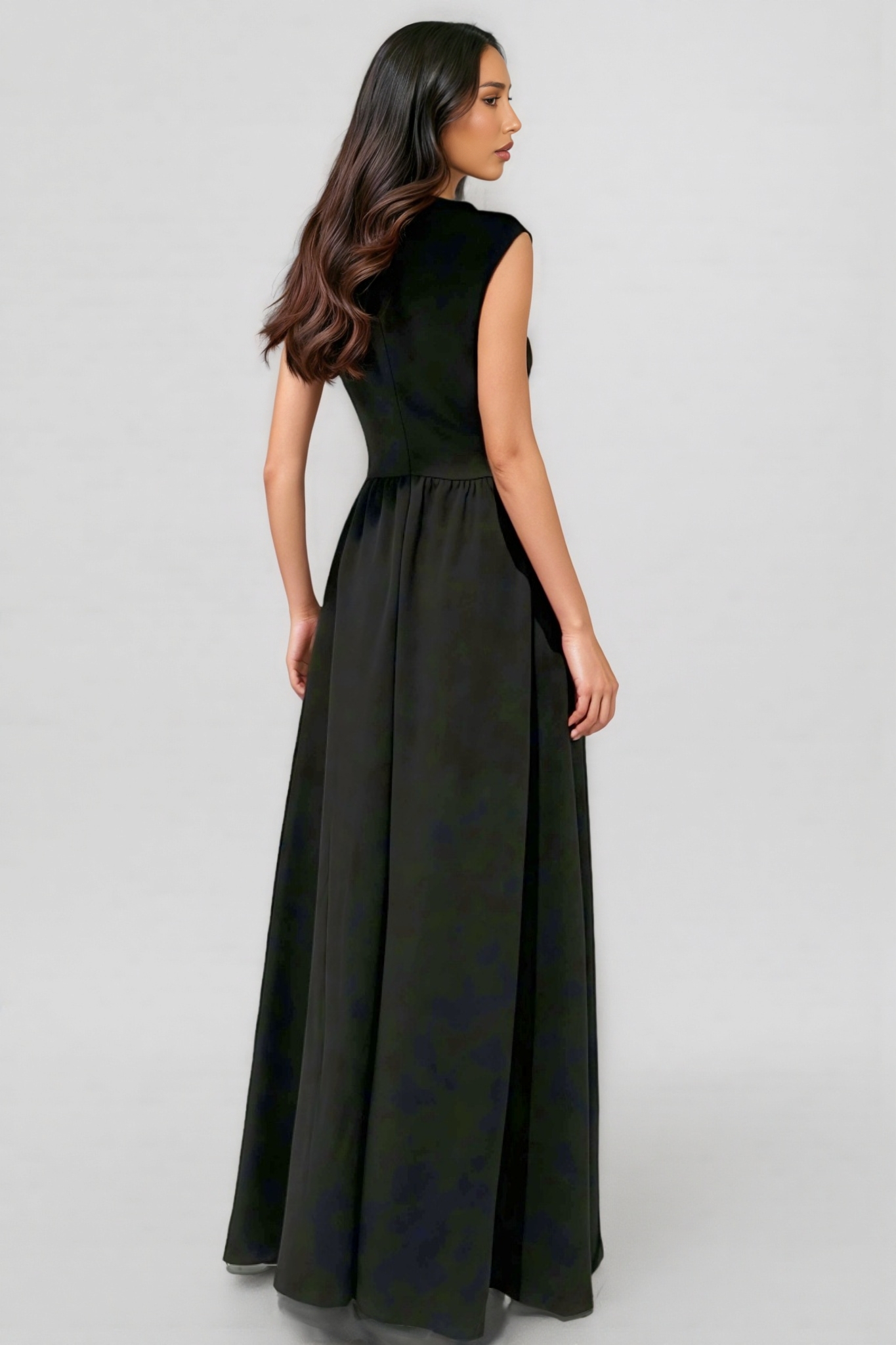 Susand Sleeveless Patchwork Maxi Dress