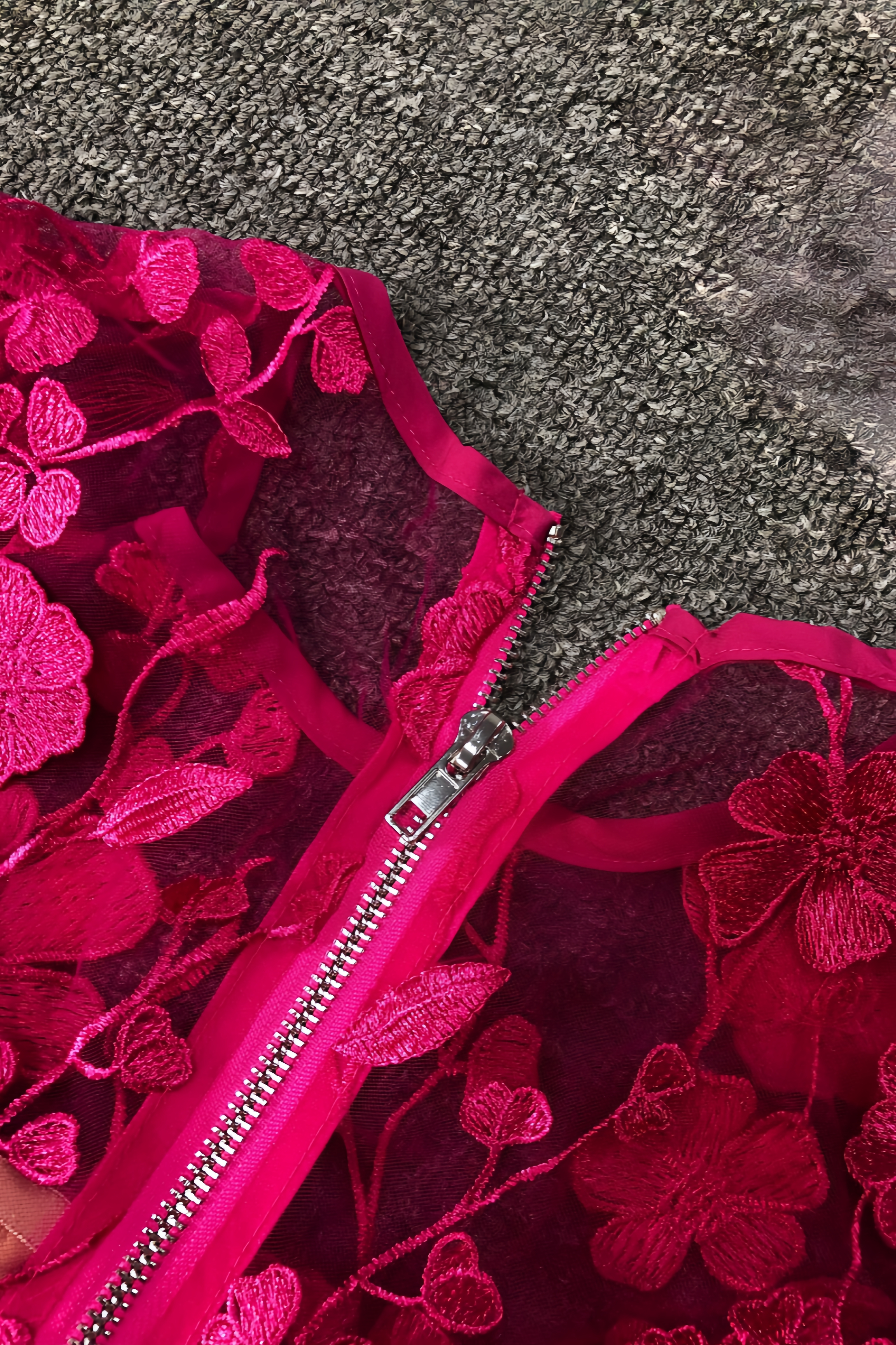 Salacia 3D Floral Lace Mini Dress