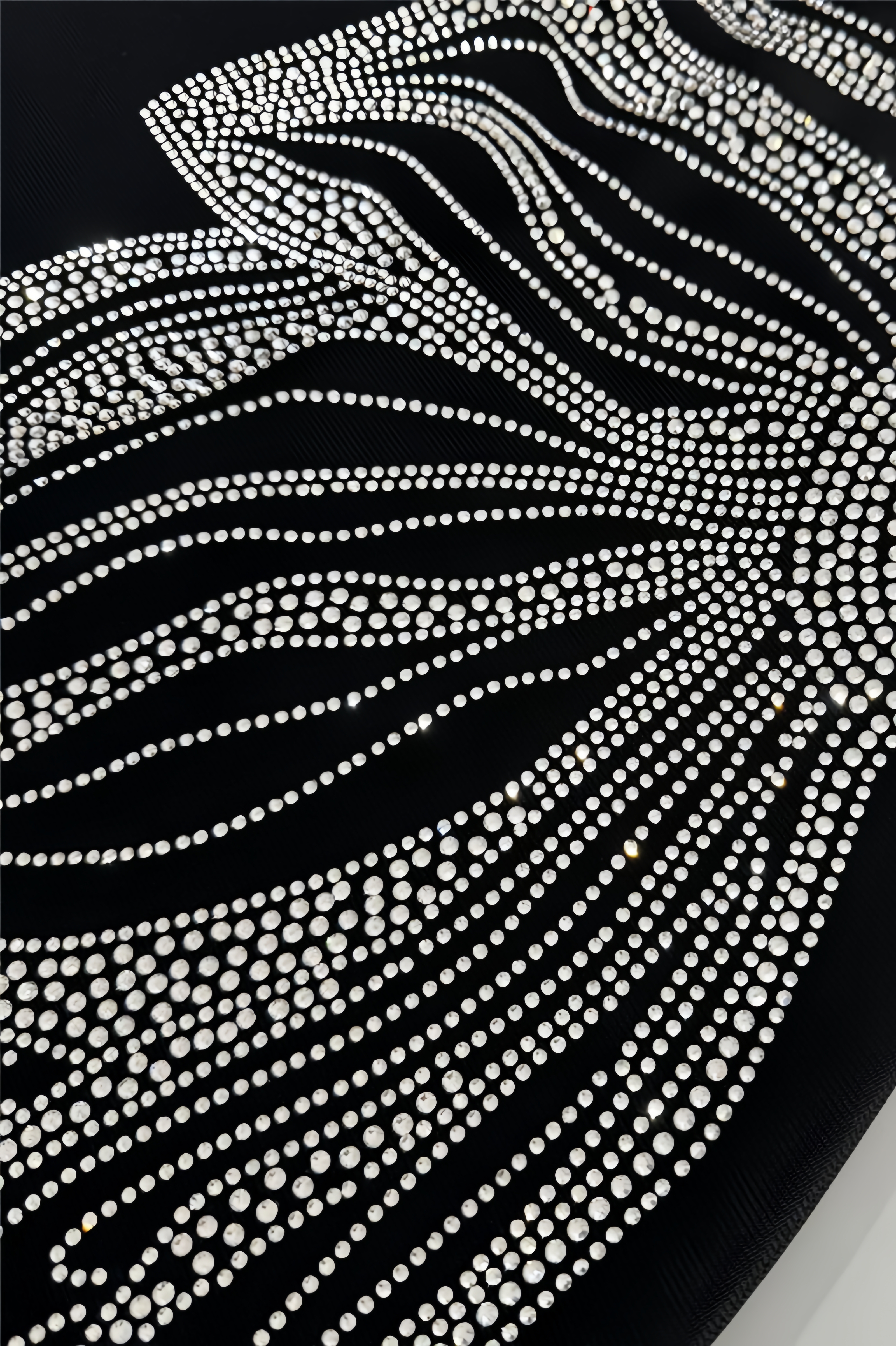 Avital Black Rhinestone Bandage Maxi Dress