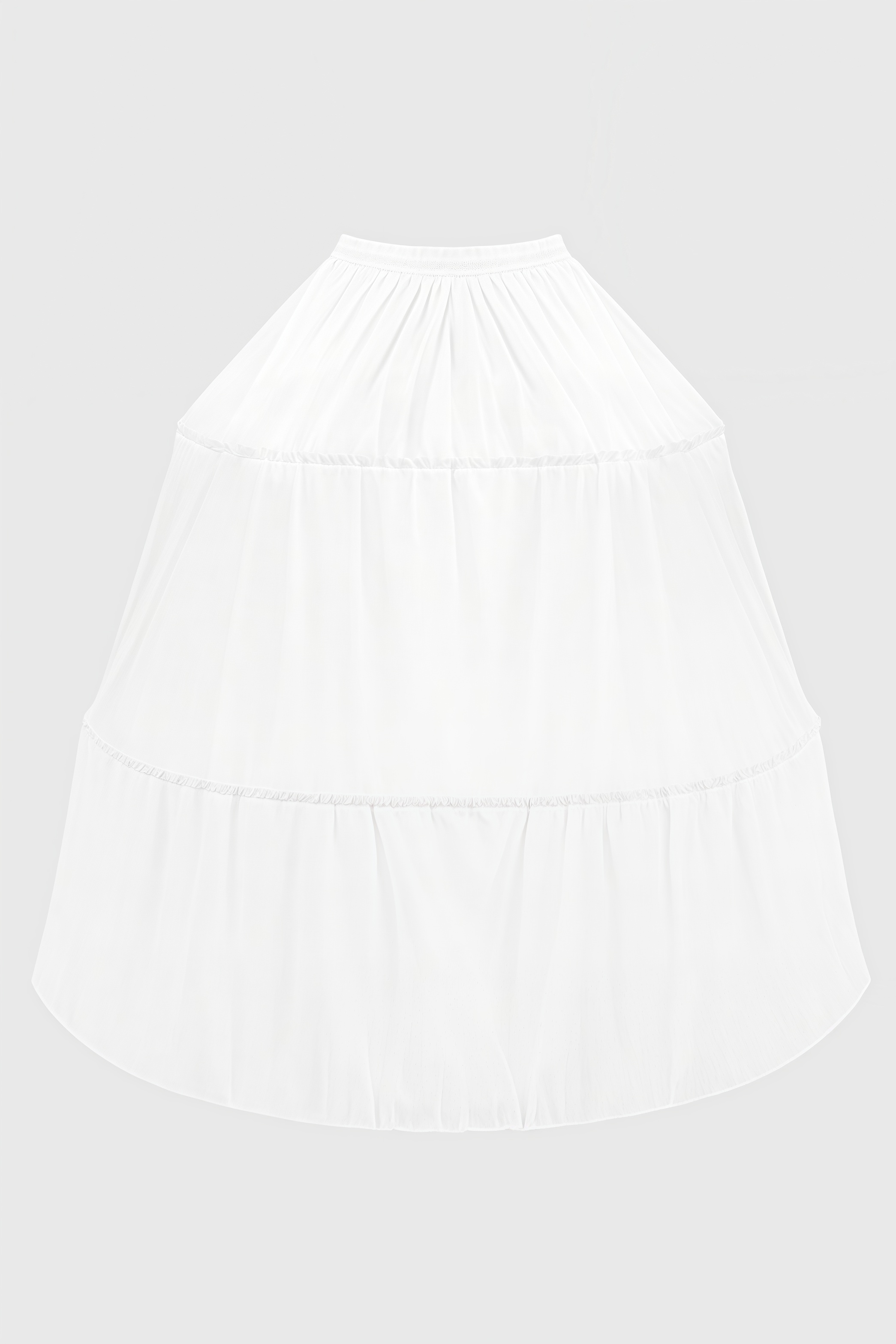 Pavoed Halter Puff Maxi Dress