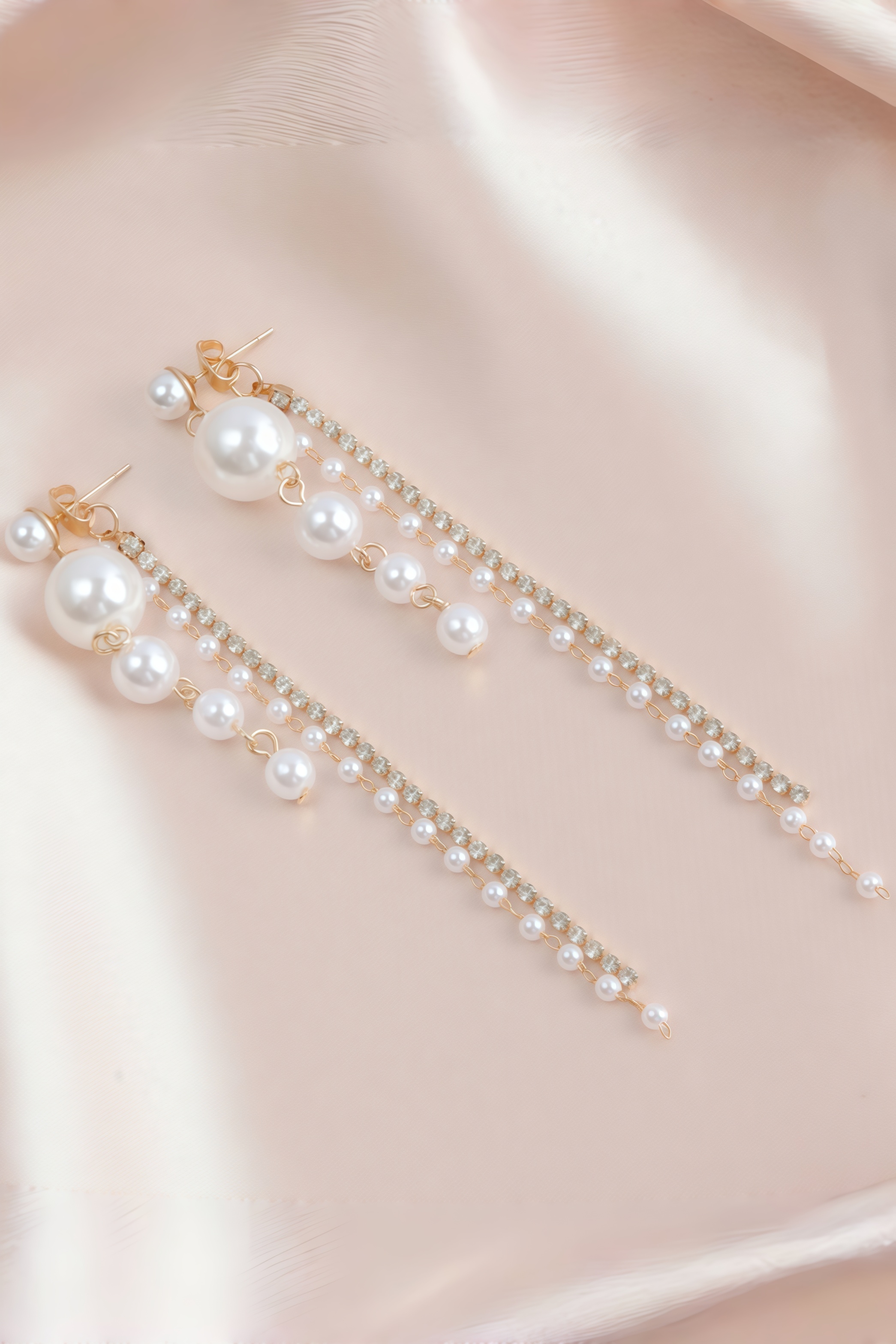 Soren Tassel Pearl Earrings