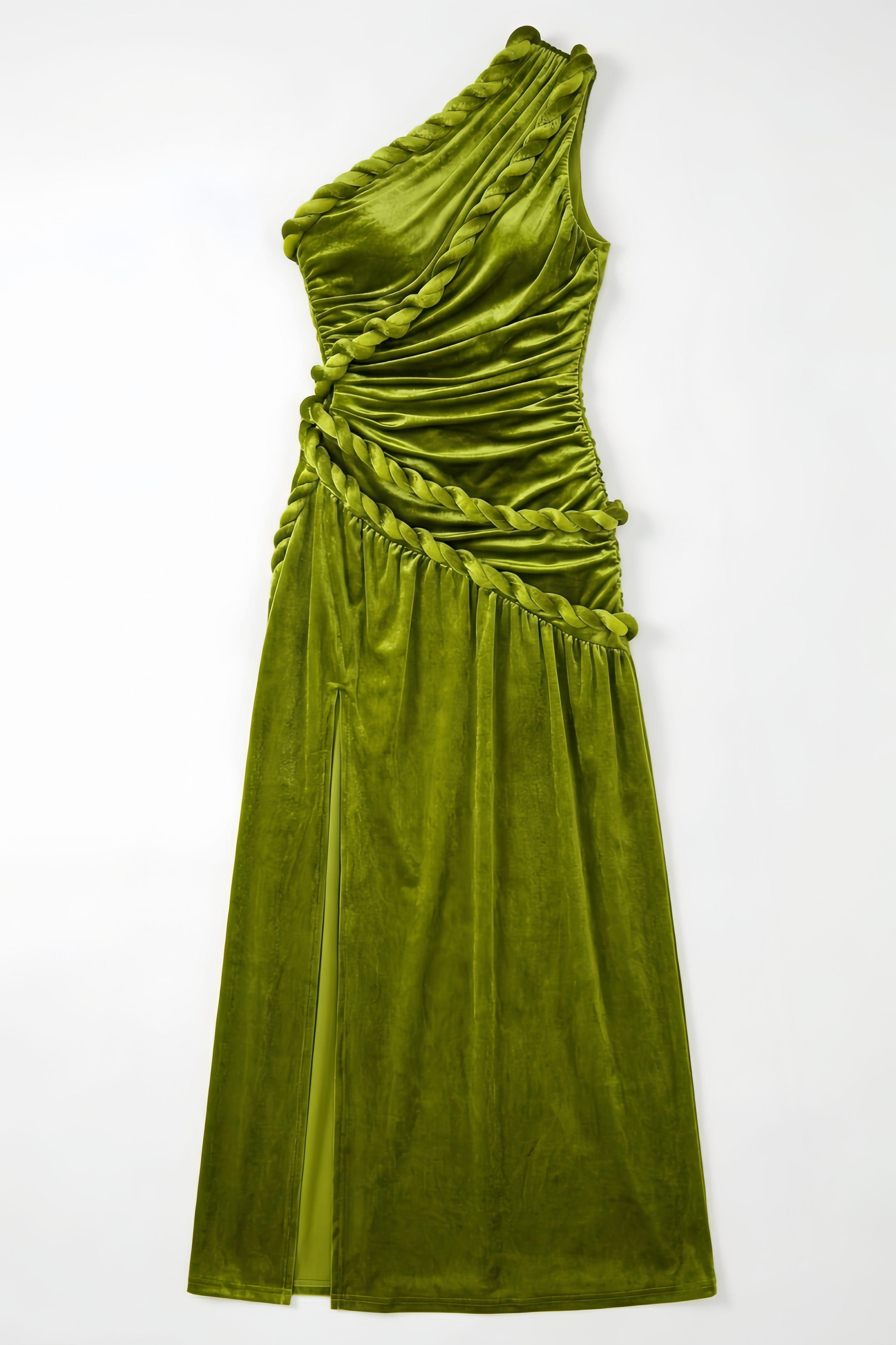 Wrenix One Shoulder Split Maxi Dress