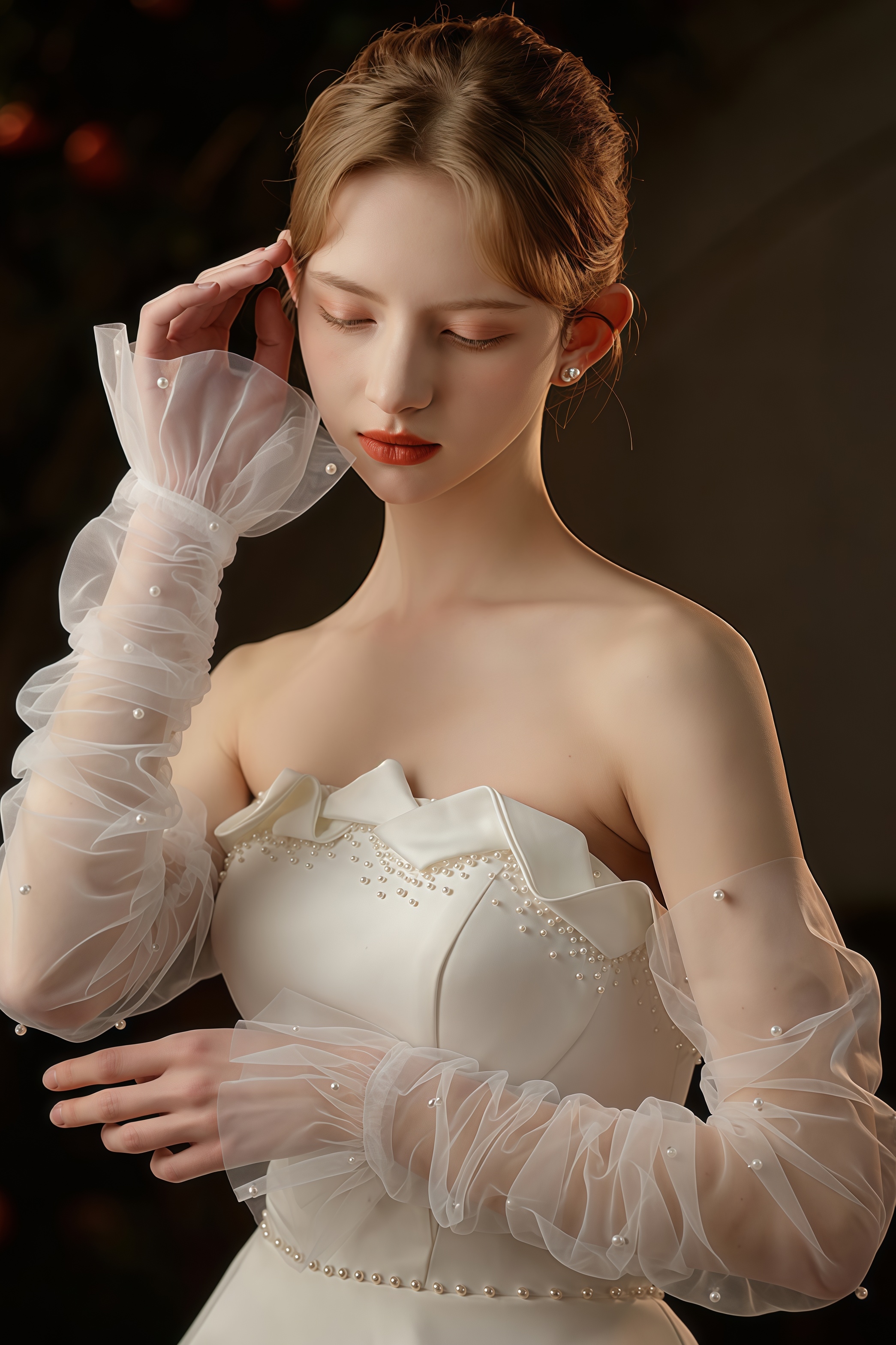 Uvien Mesh Pearl Gloves