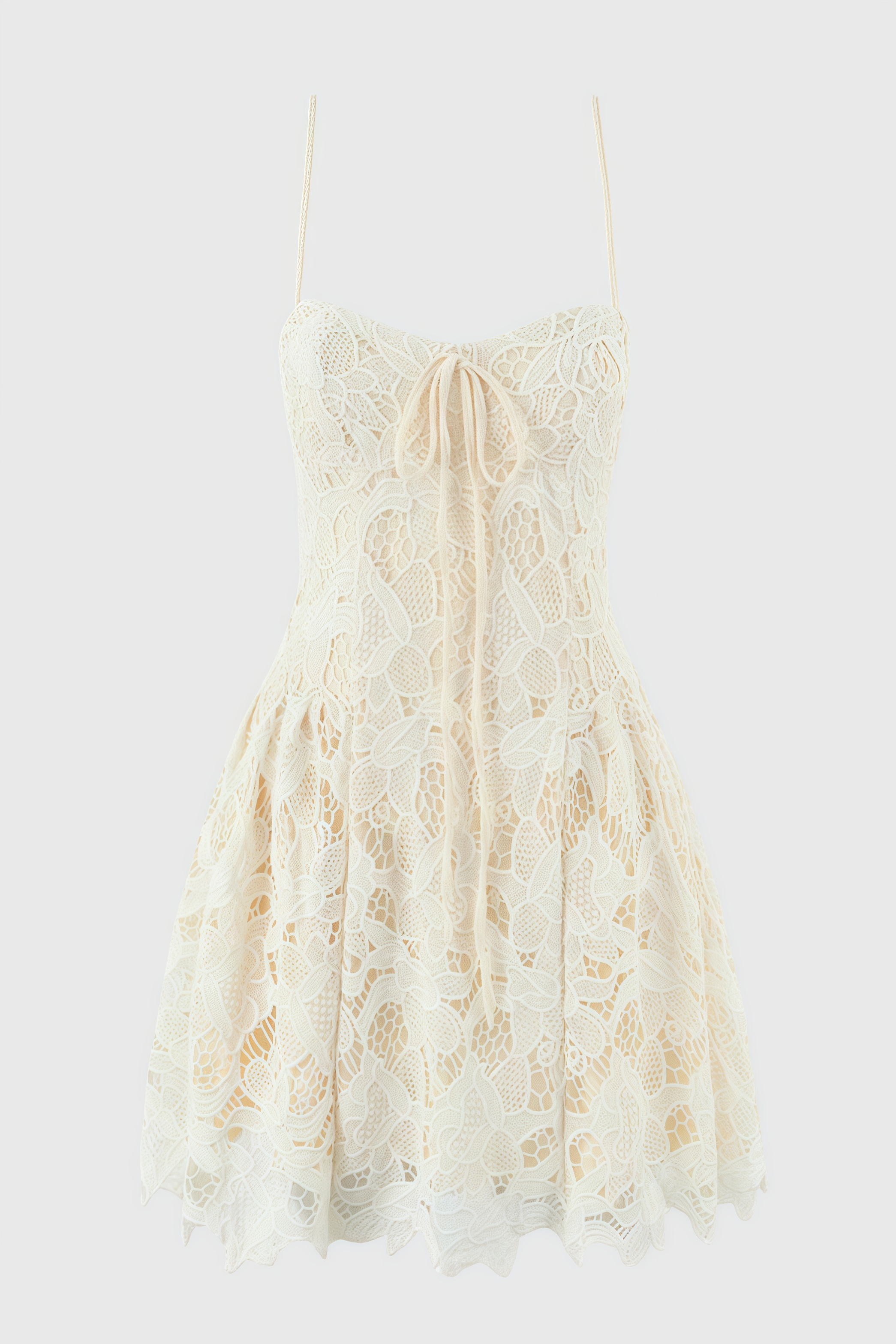 Kalvek Lace Sleeveless Mini Dress