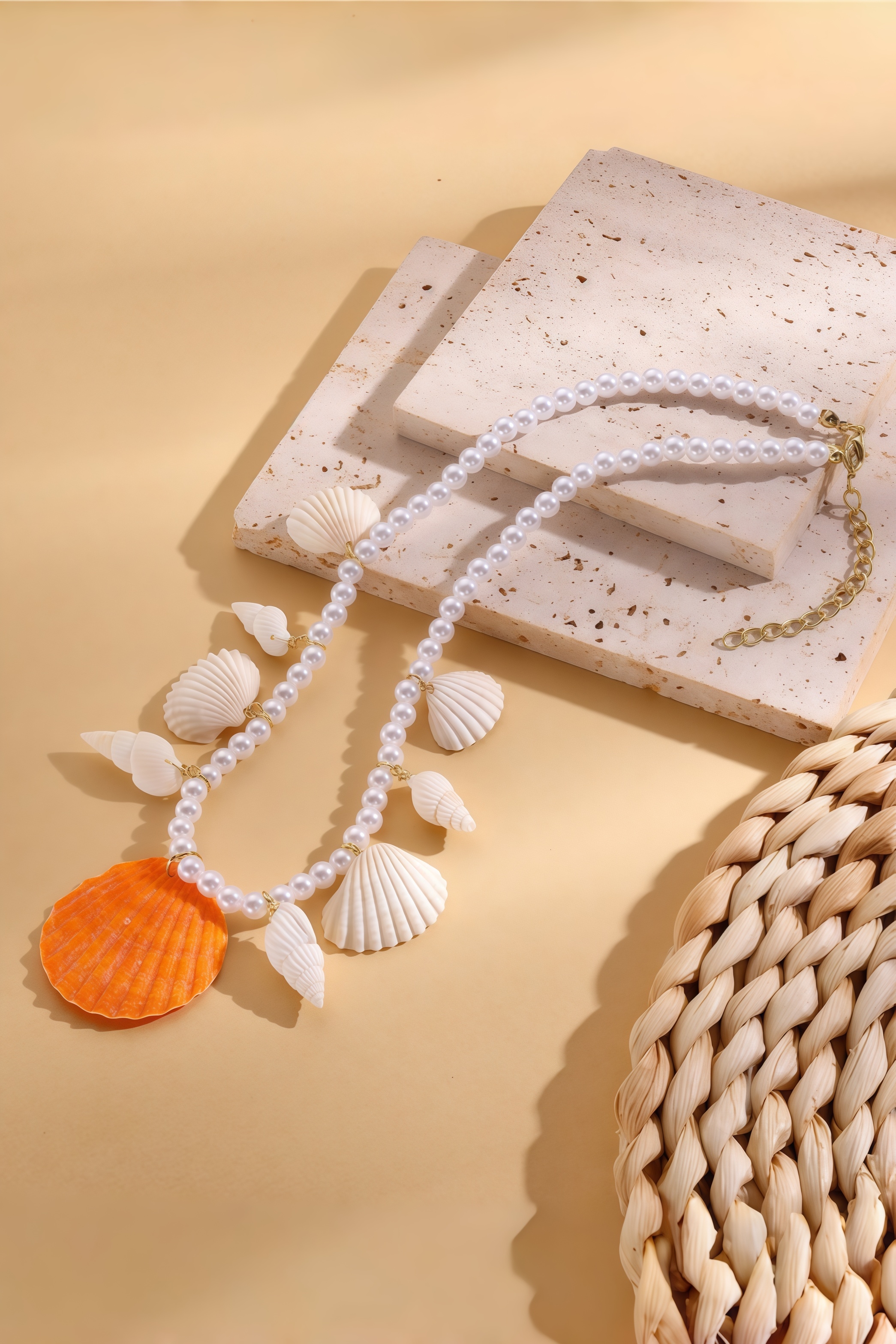 Lucian Shell Pearl Necklace