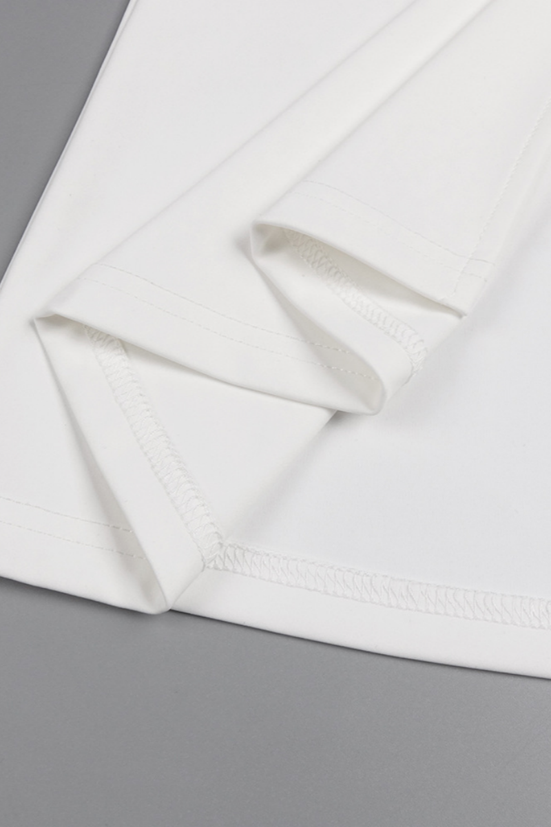 Eren Hollowed High Slit Studded Maxi Dress