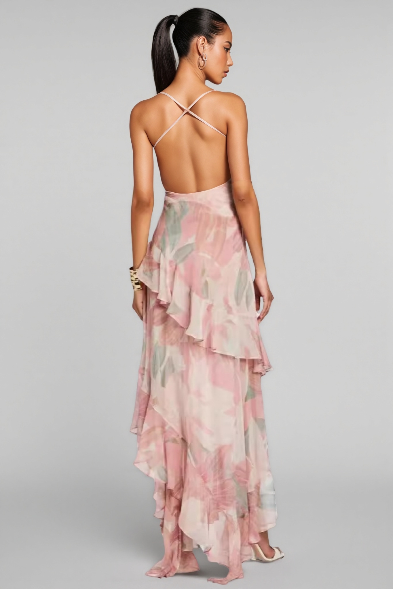 Una Backless Split Sexy Maxi Dress