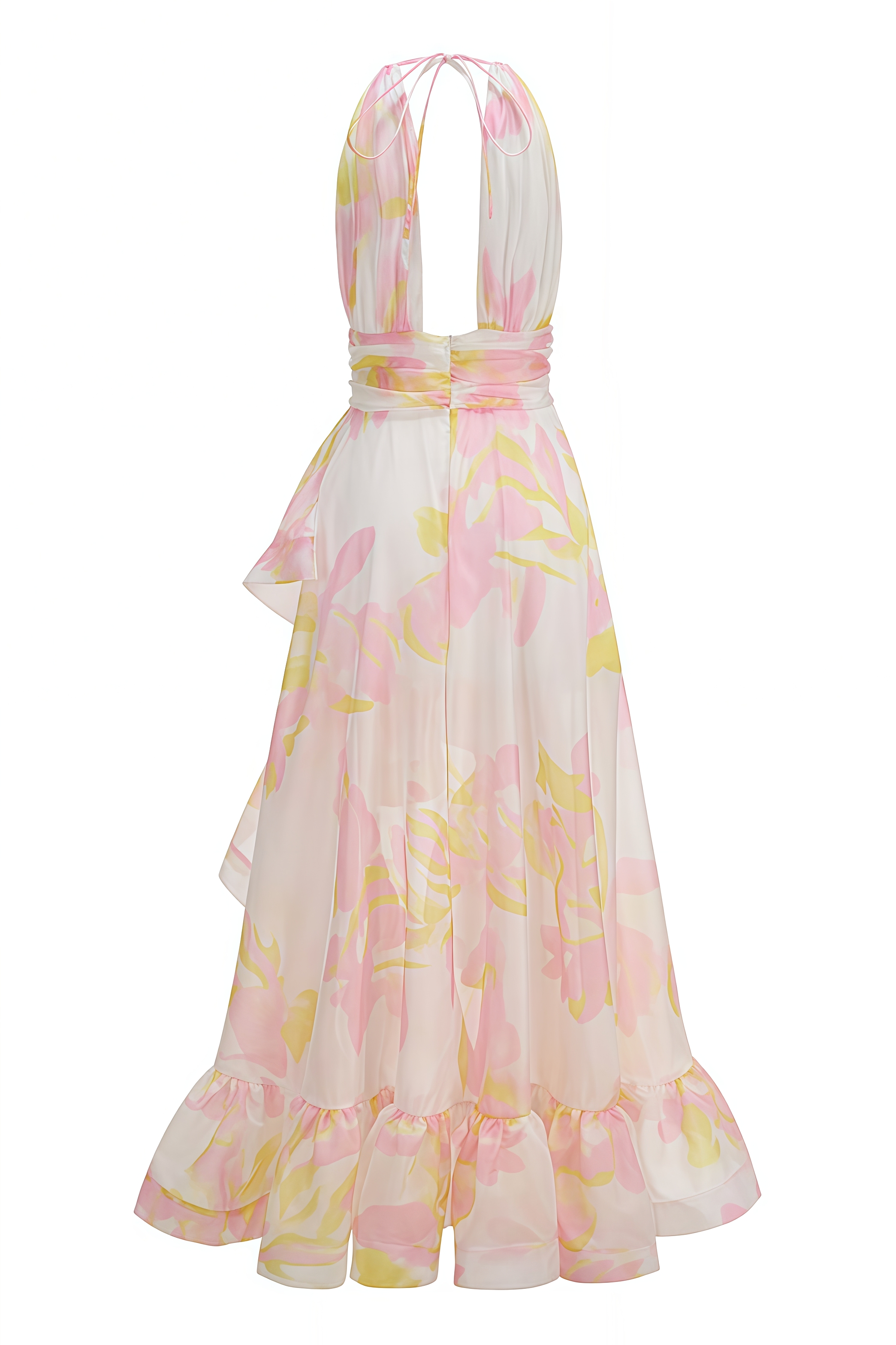 Matilda Ruffled Slit Maxi Dress