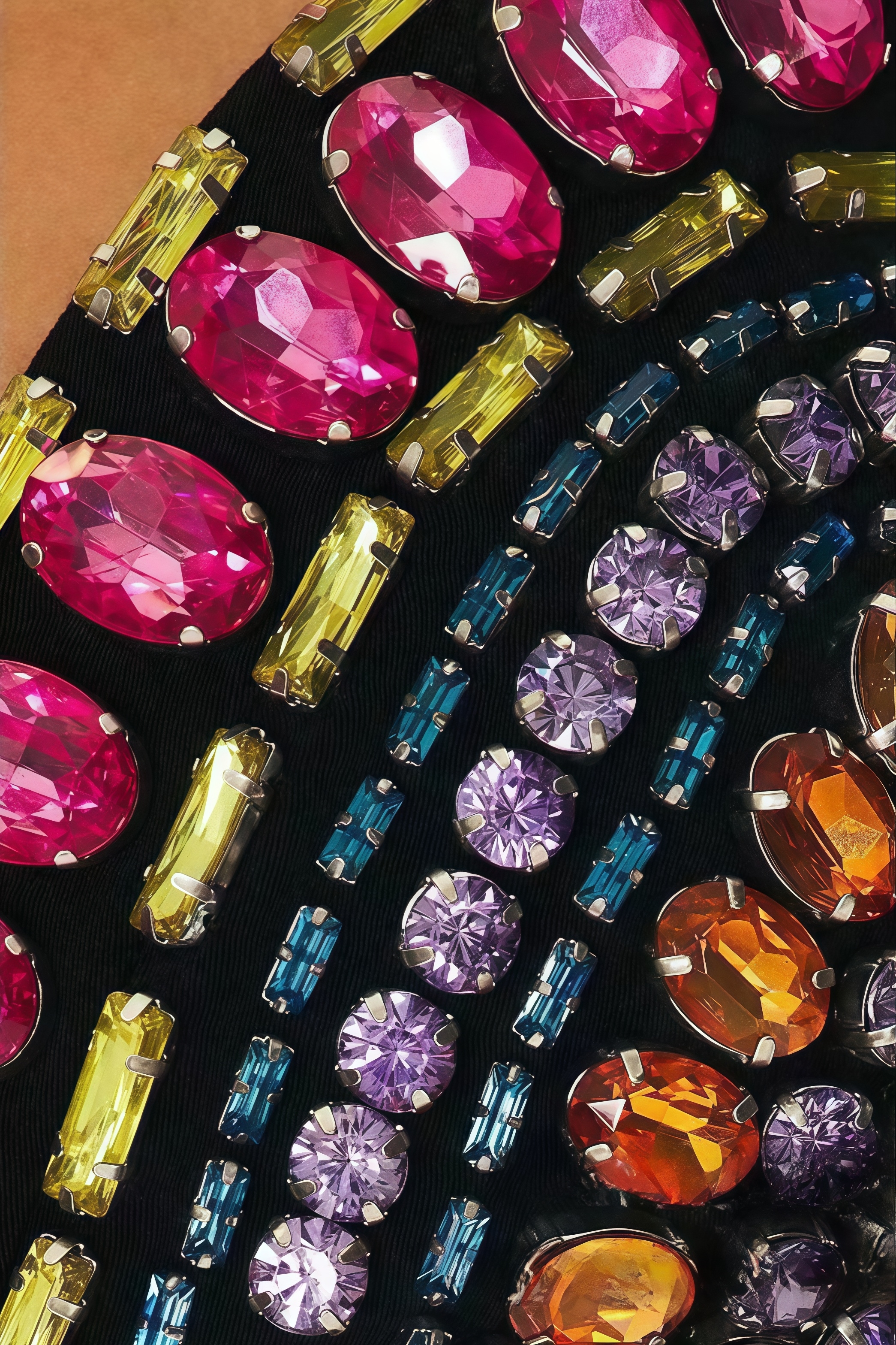 Kirand Colourful Diamonds Halter Mini Dress