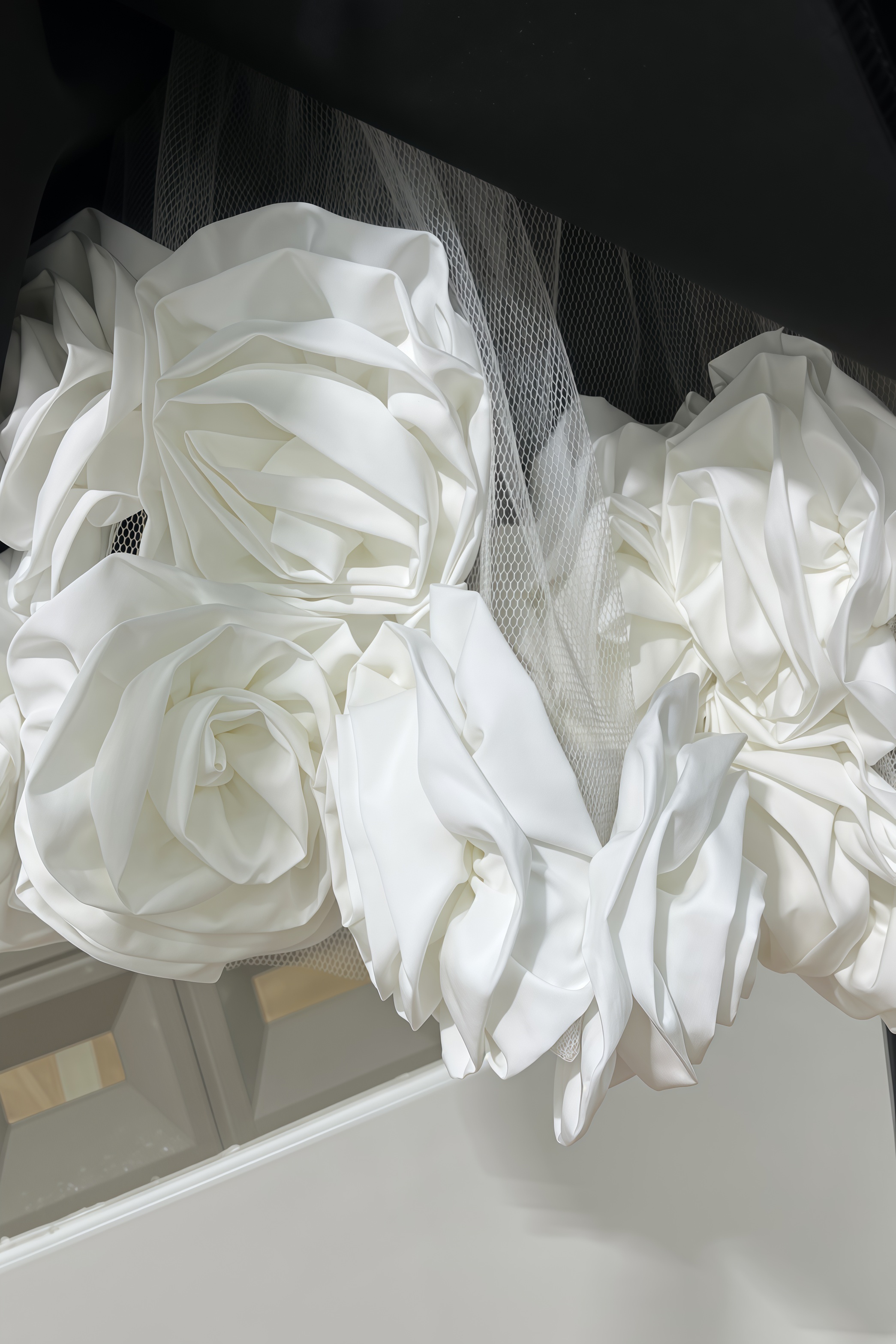 Anira Sleeveless 3D Floral Mini Dress