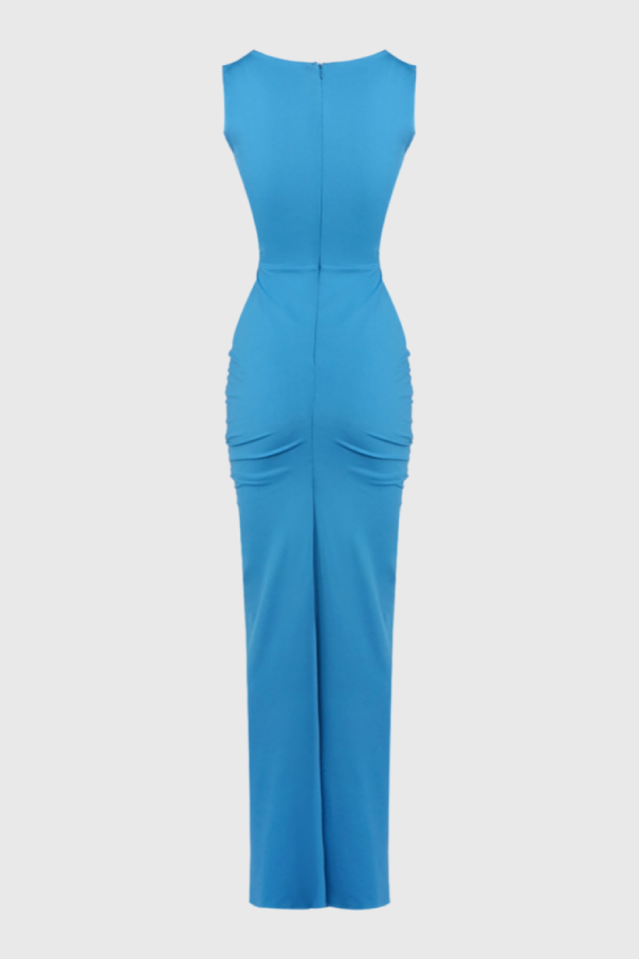 Celeste Blue Openwork Maxi Dress