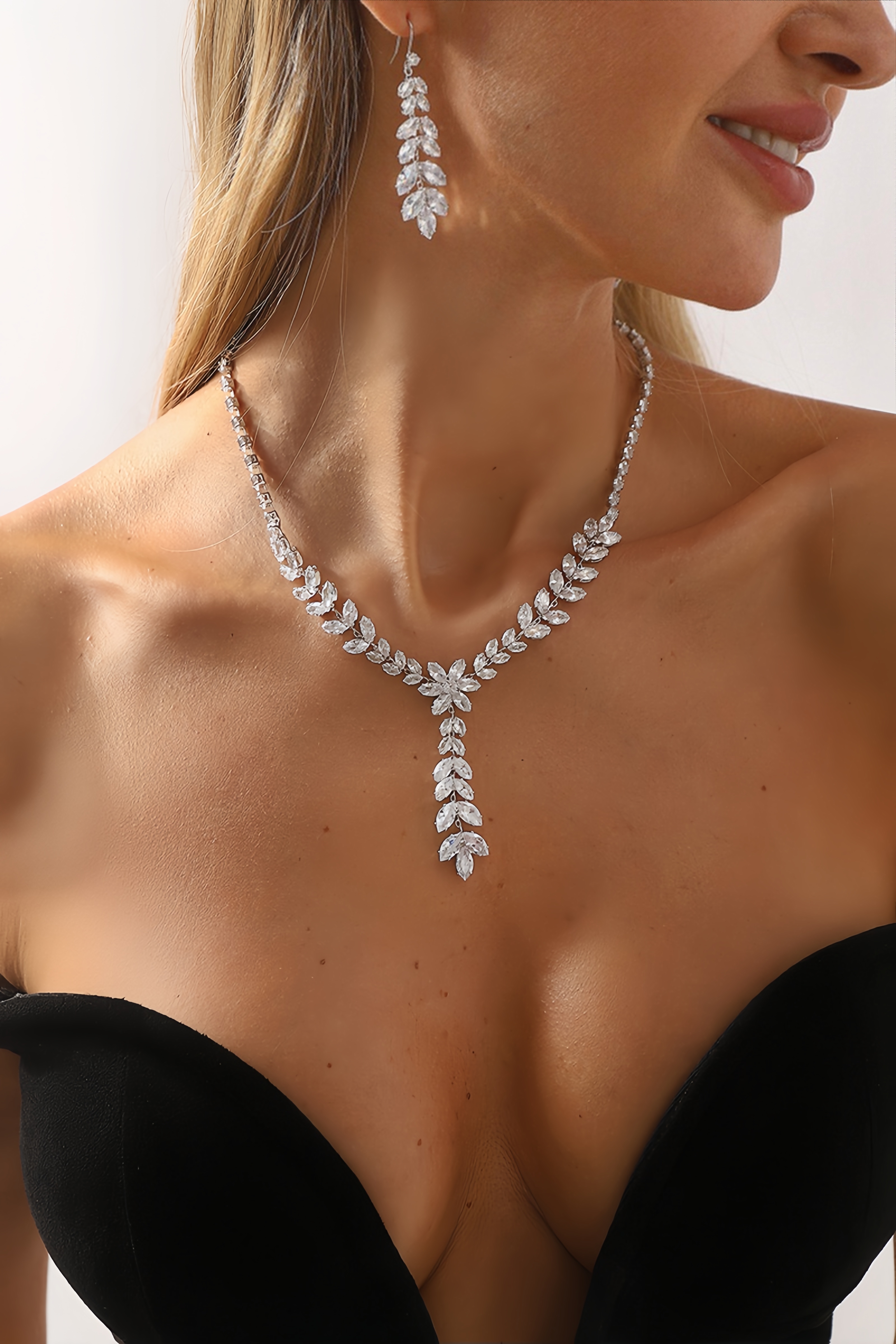 Oakes Wheat Ear Necklace Earring Set