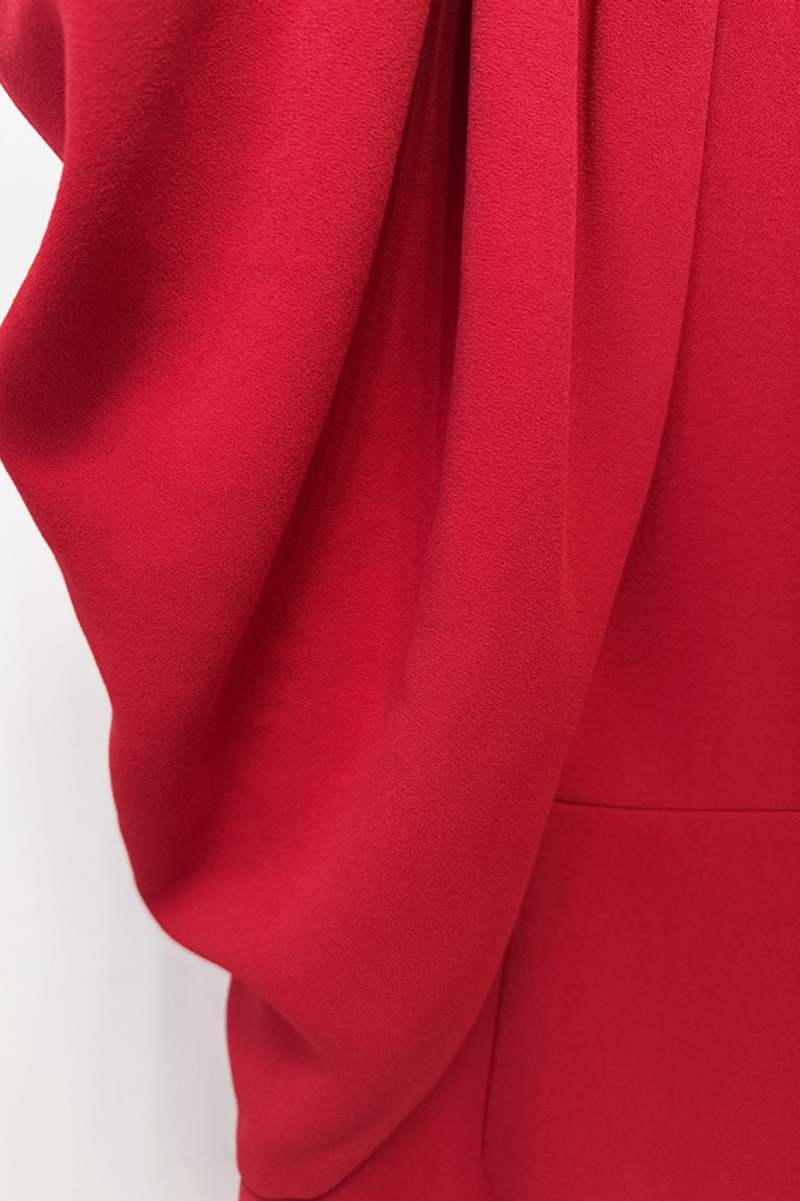 Havord Red Cap Sleeve Maxi Dress