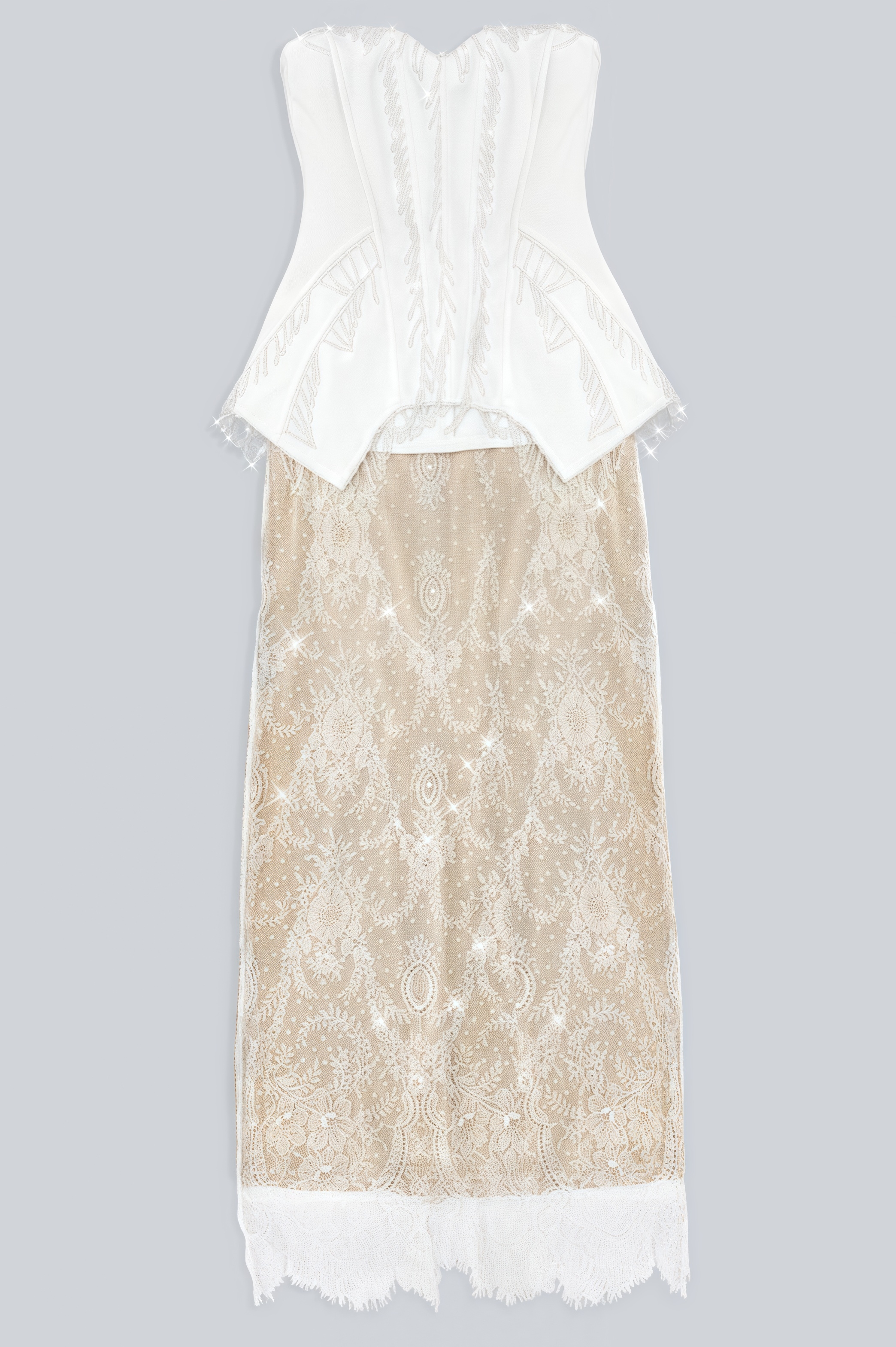 Kendall Crystal Lace Maxi Dress
