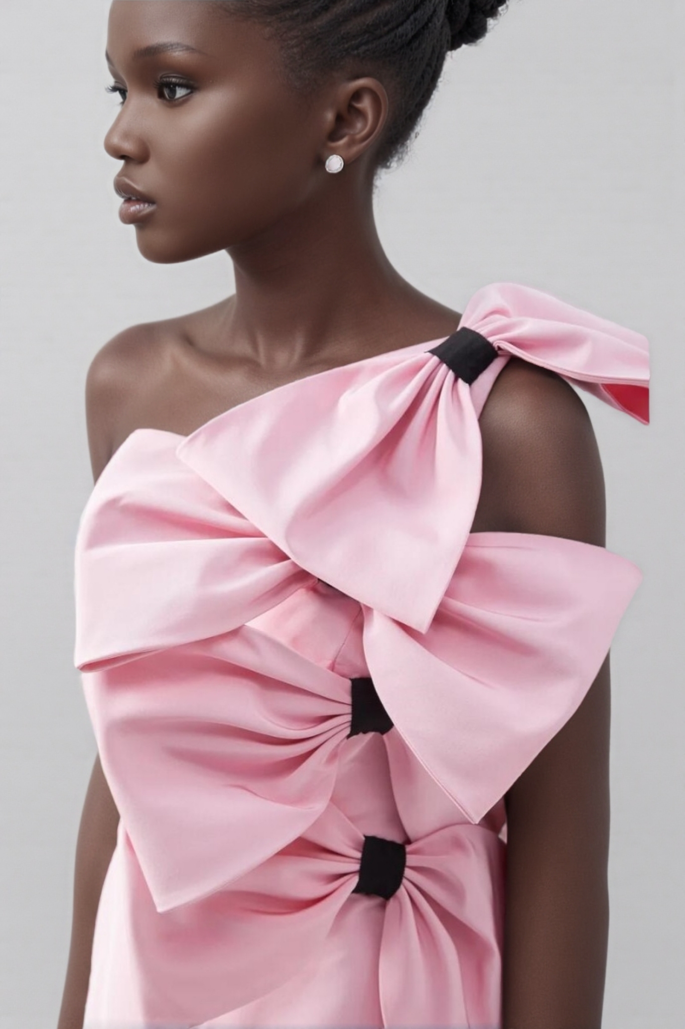 Rila Barbie Pink Big Bow Mini Dress