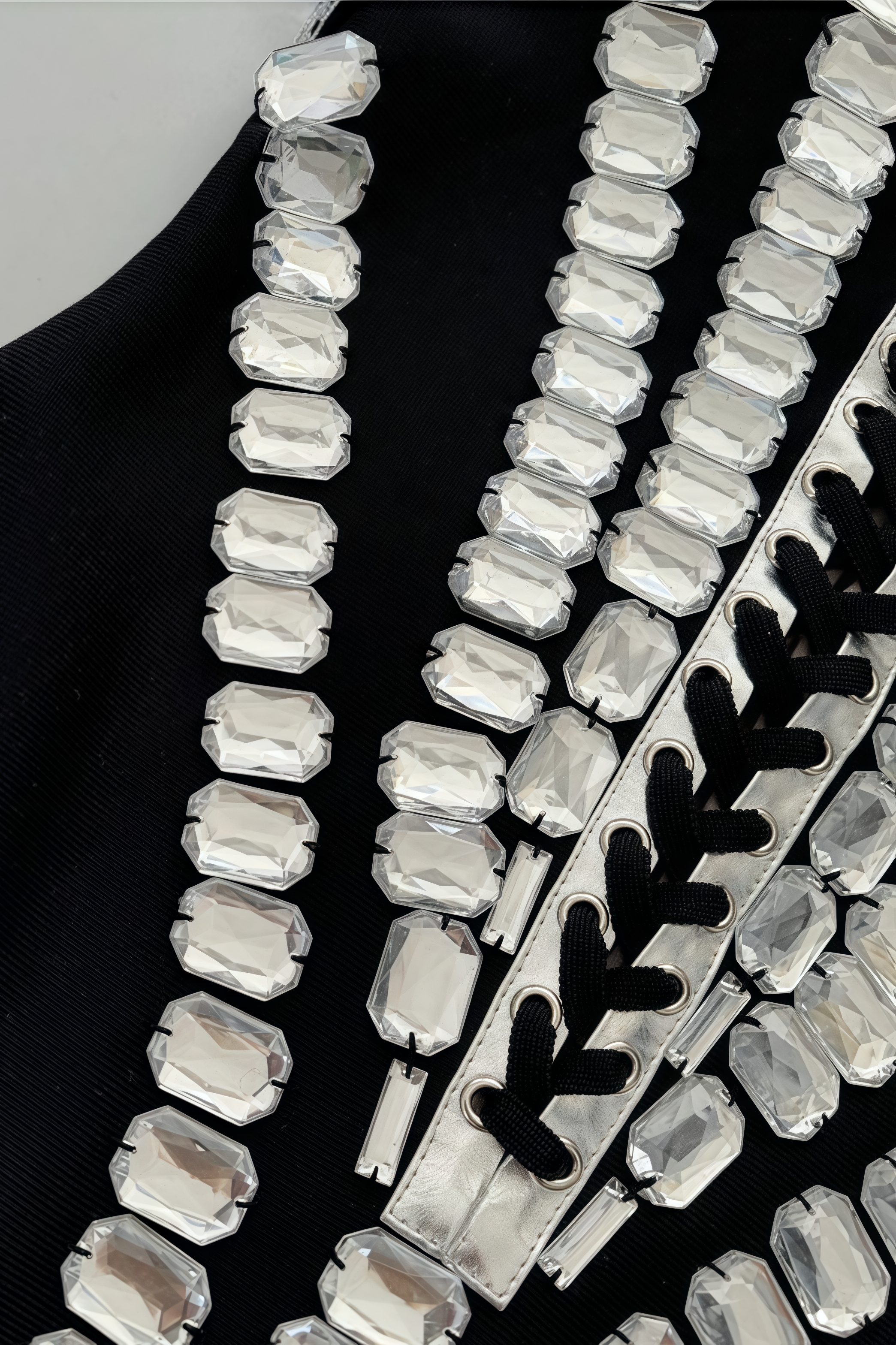 Wensd Strapless Lace Embellished Mini Dress