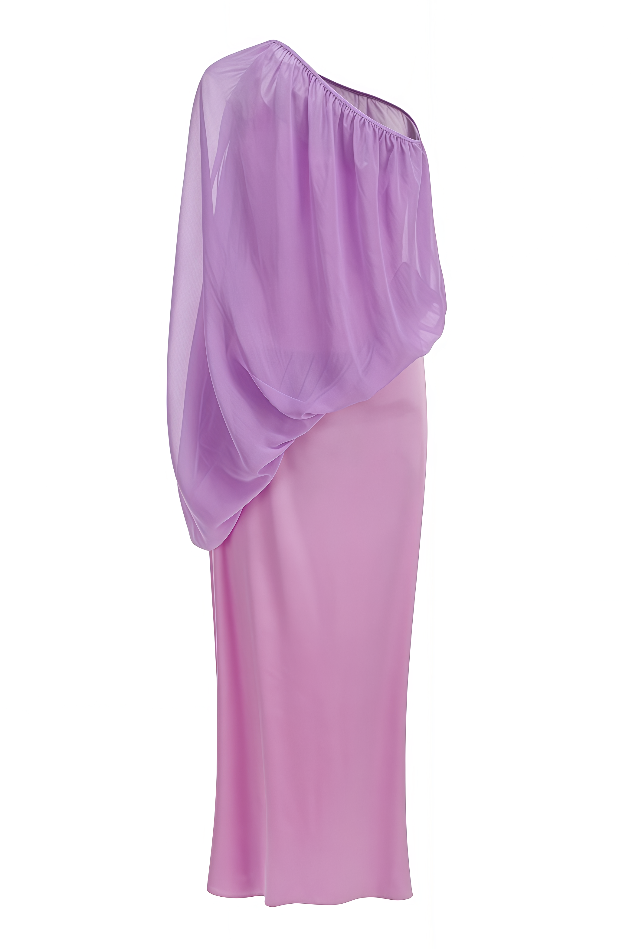 Kiars Purple One Shoulder Maxi Dress