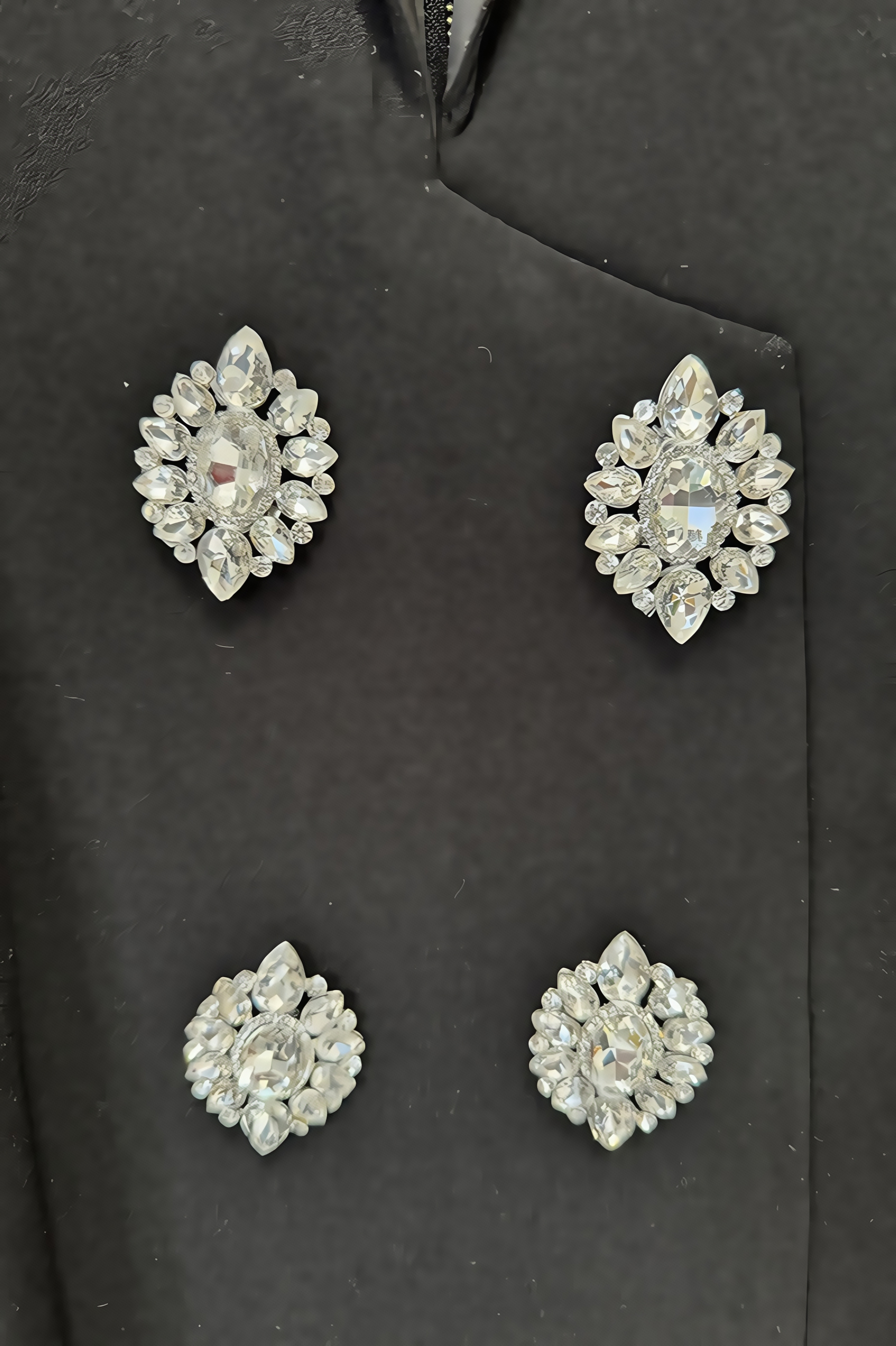 Vennan Crystal Embellished V-Neck Maxi Dress