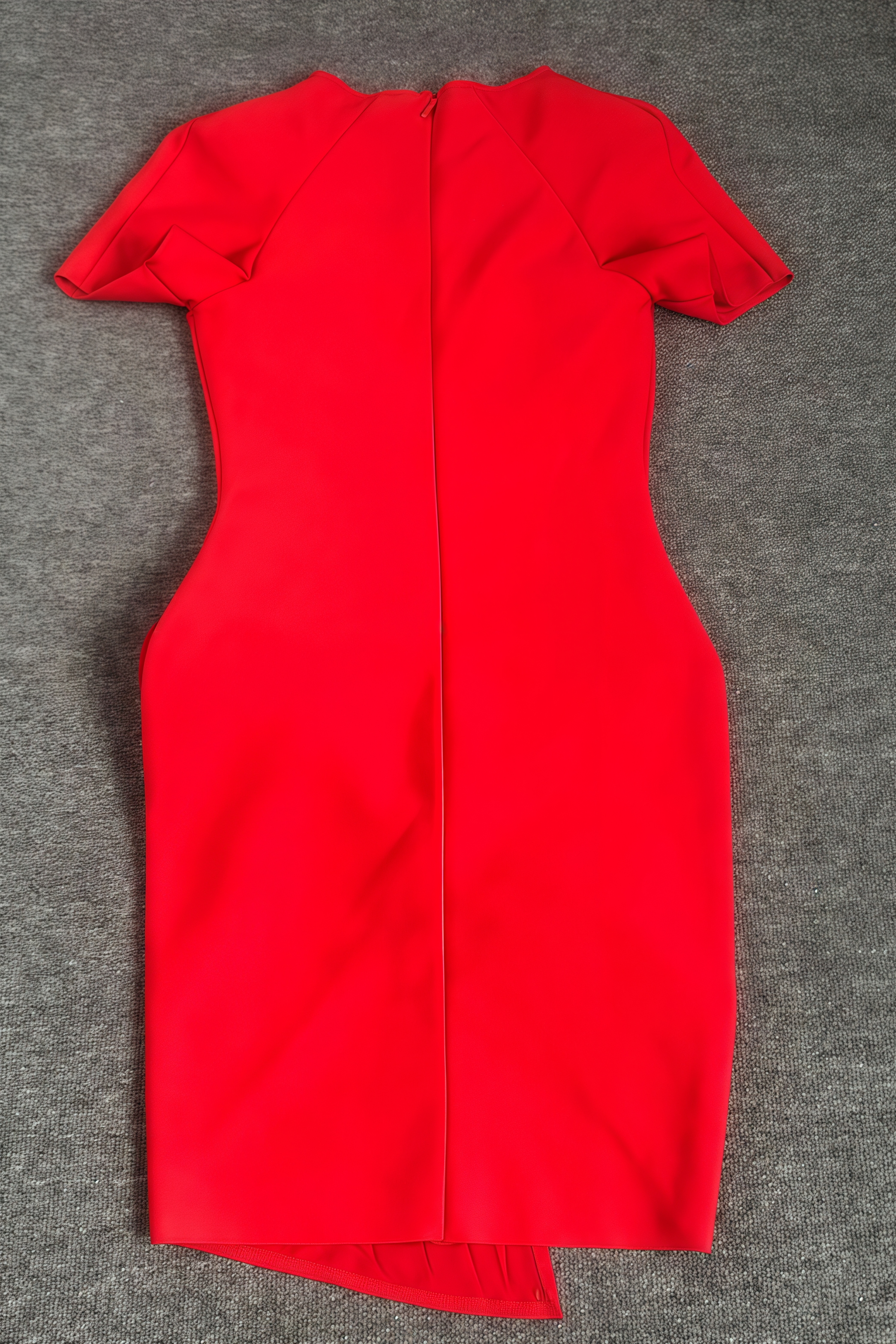 Lisae Red 3D Floral Mini Dress