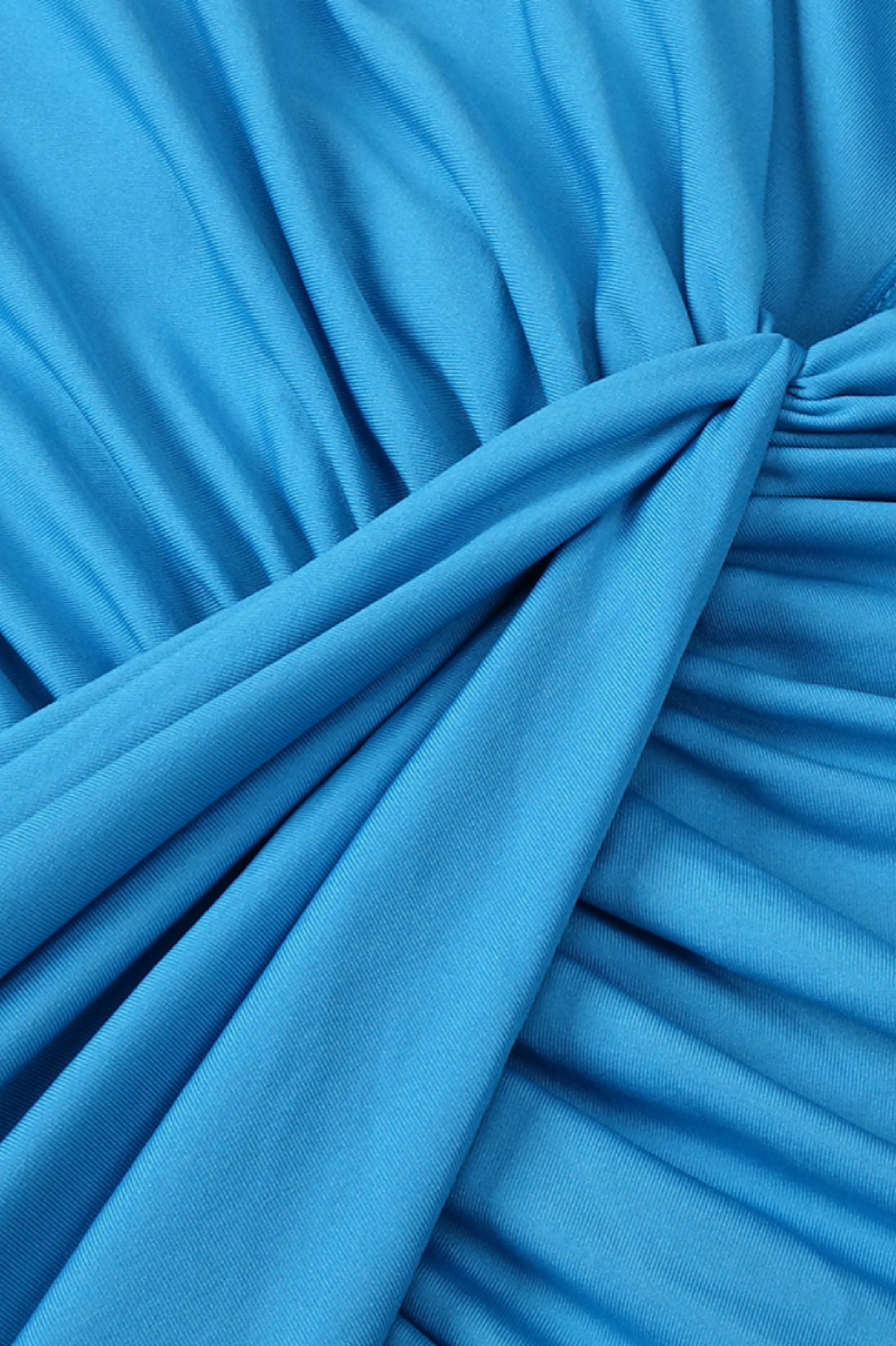 Celeste Blue Openwork Maxi Dress