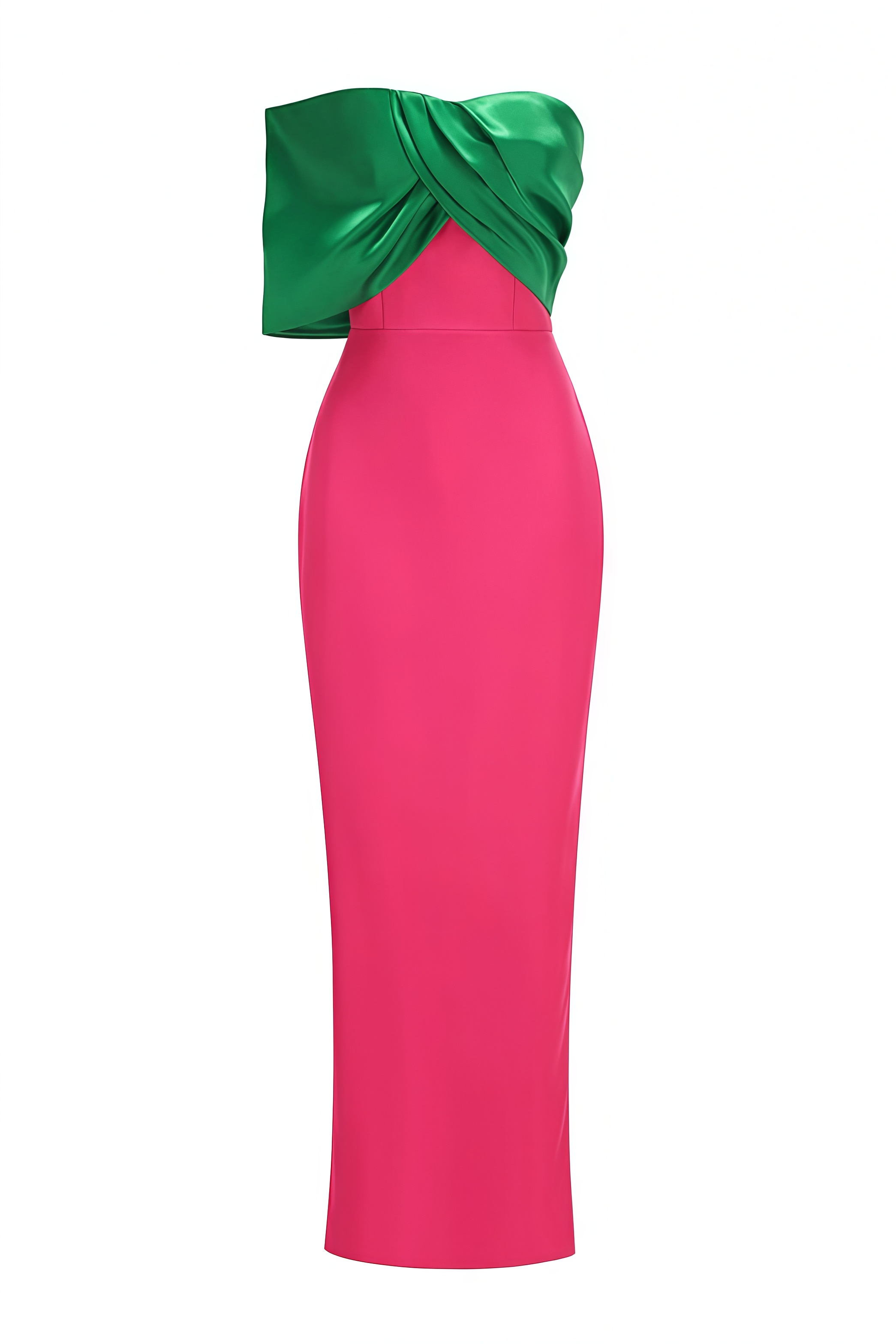 Myley Pink One Shoulder Column Maxi Dress