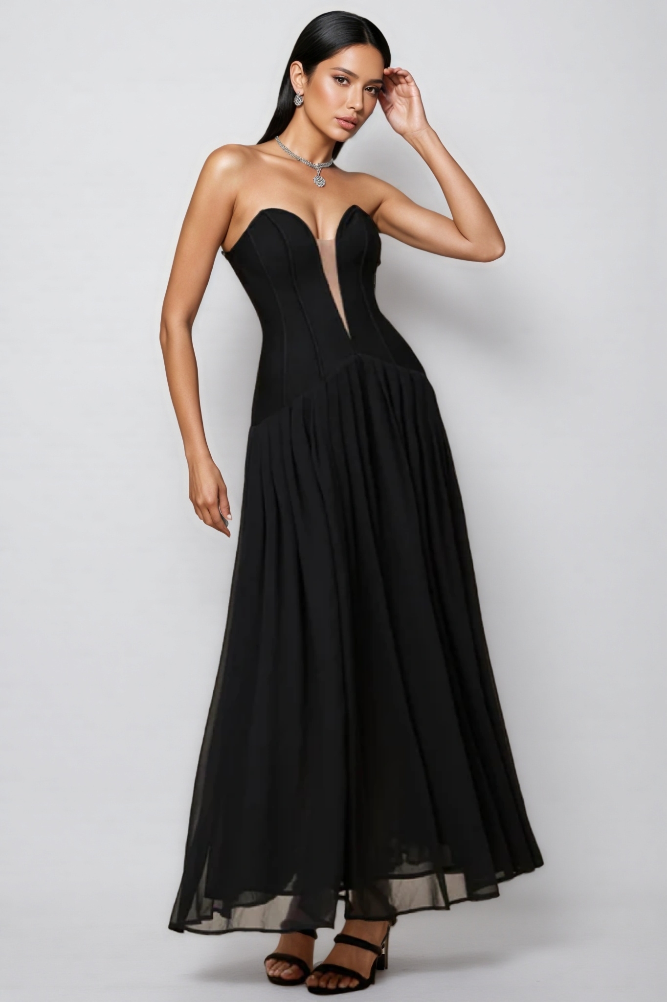 Breen Strapless Bandage Maxi Dress