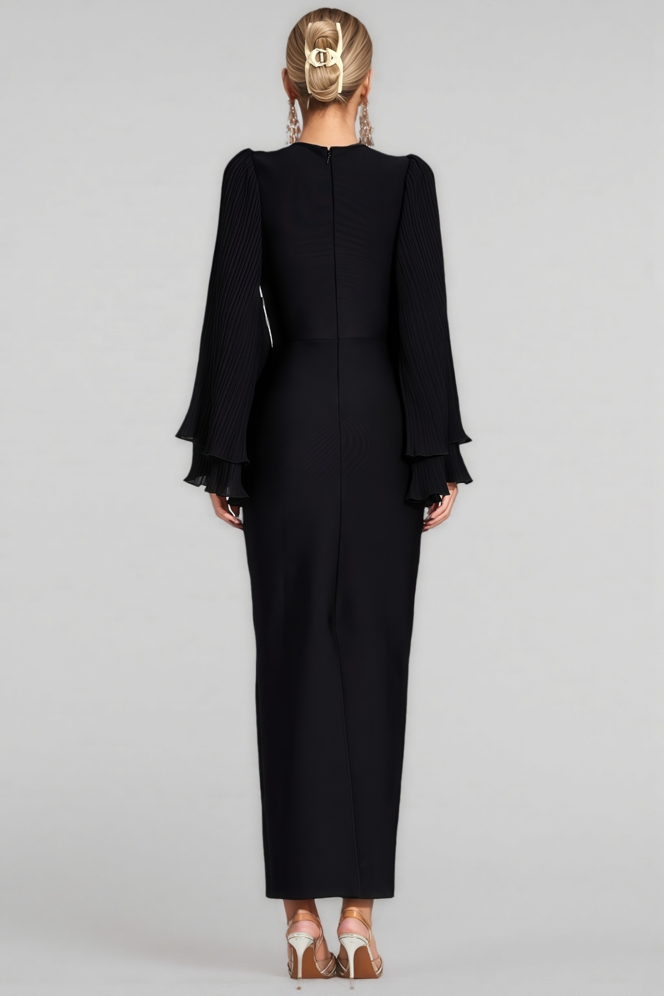 Erius Black Bandage Maxi Dress