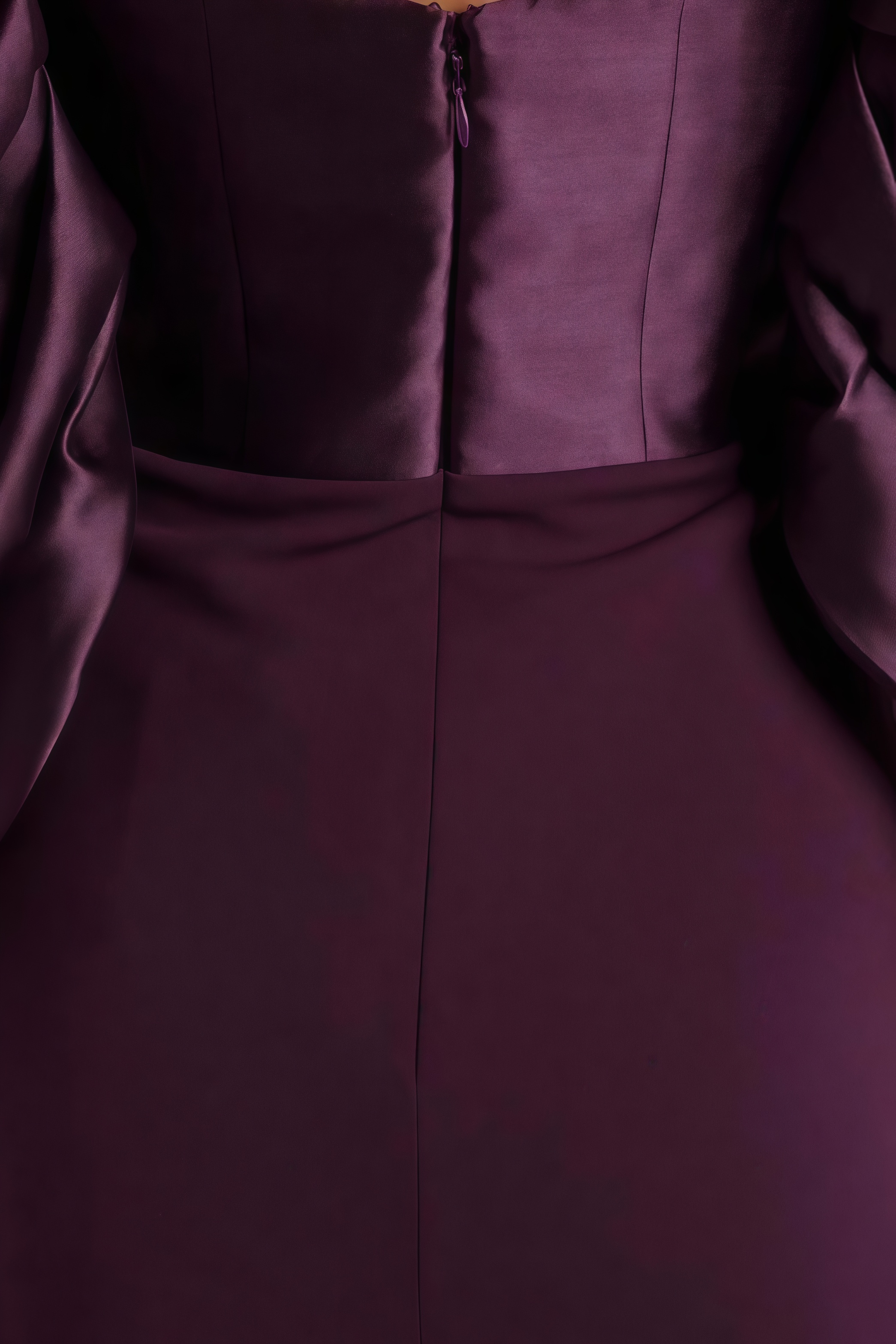 Hilenrt Purple Strapless Bandage Maxi Dress