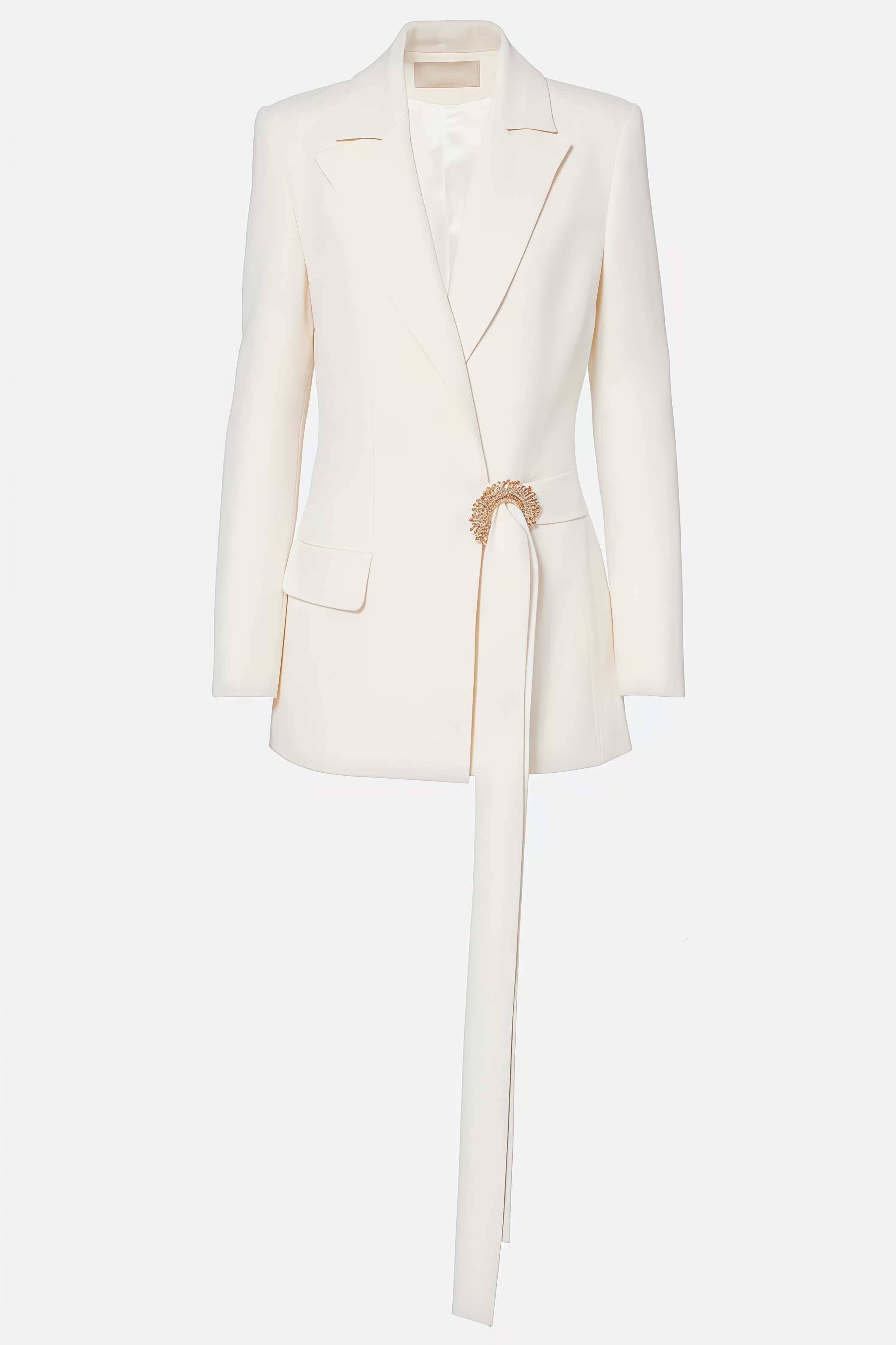 Fialad White Blazer Trouser Set