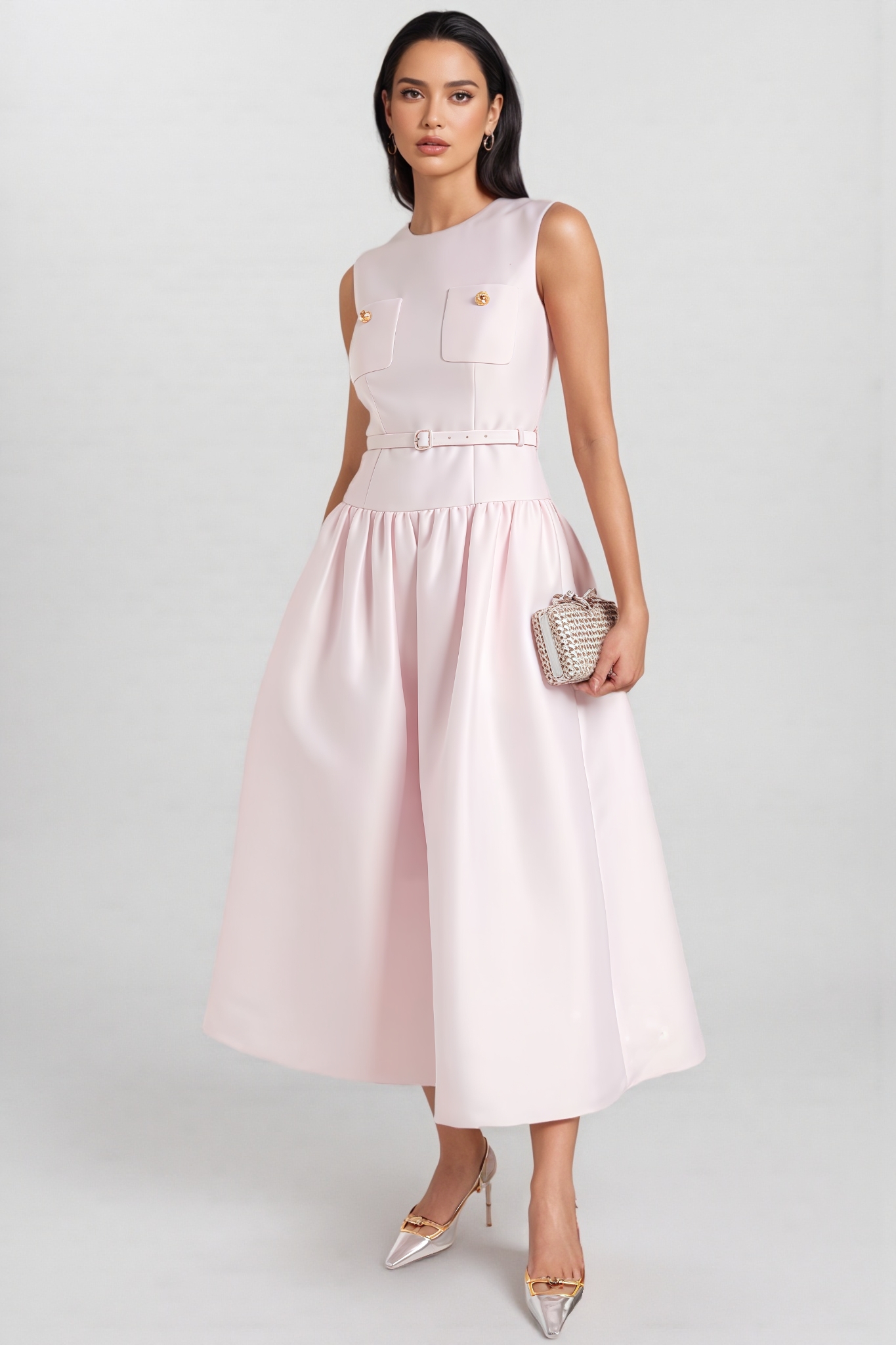 Pink Midi Dress
