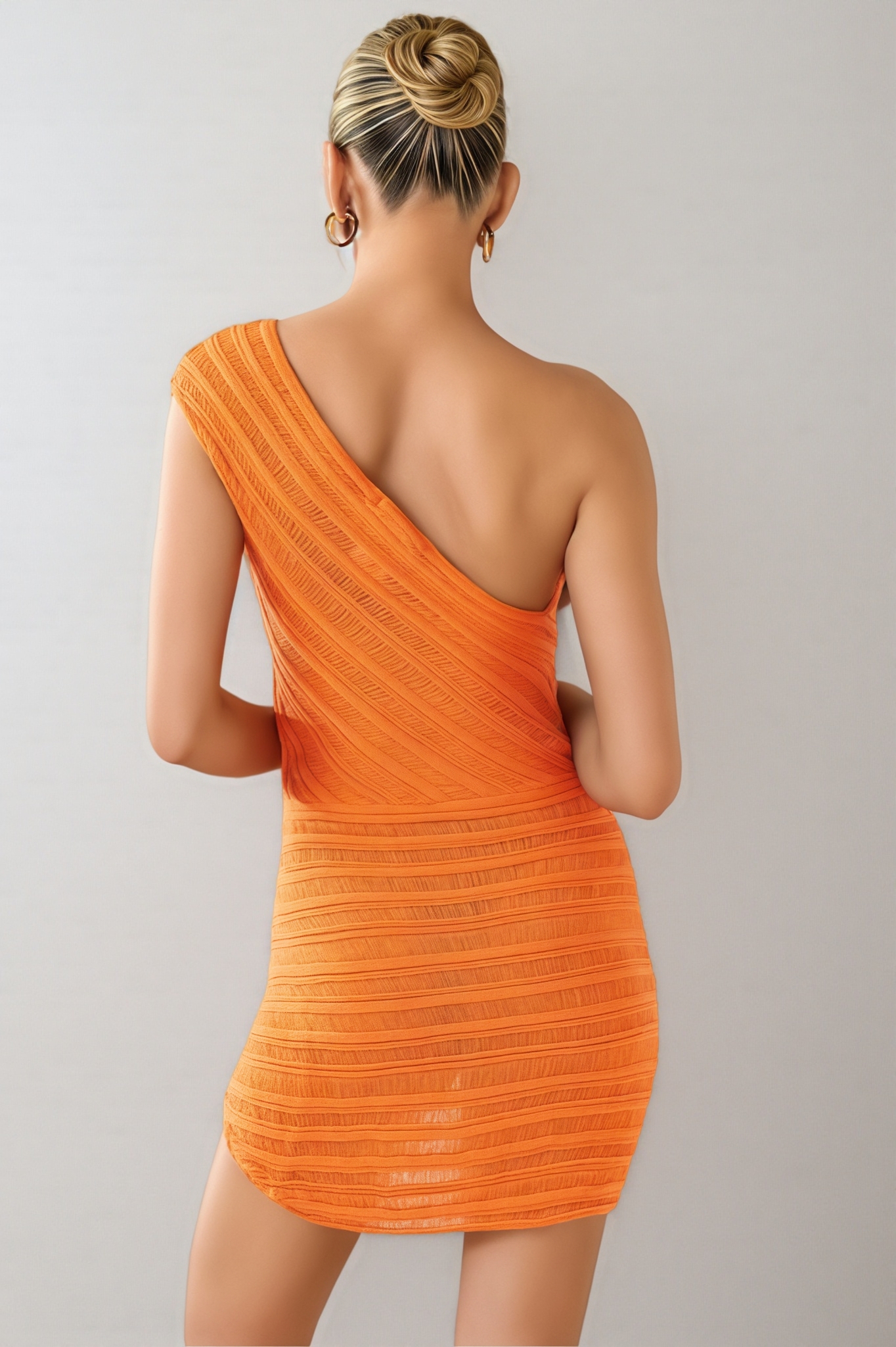 Enchant One Shoulder Cut Out Mini Dress