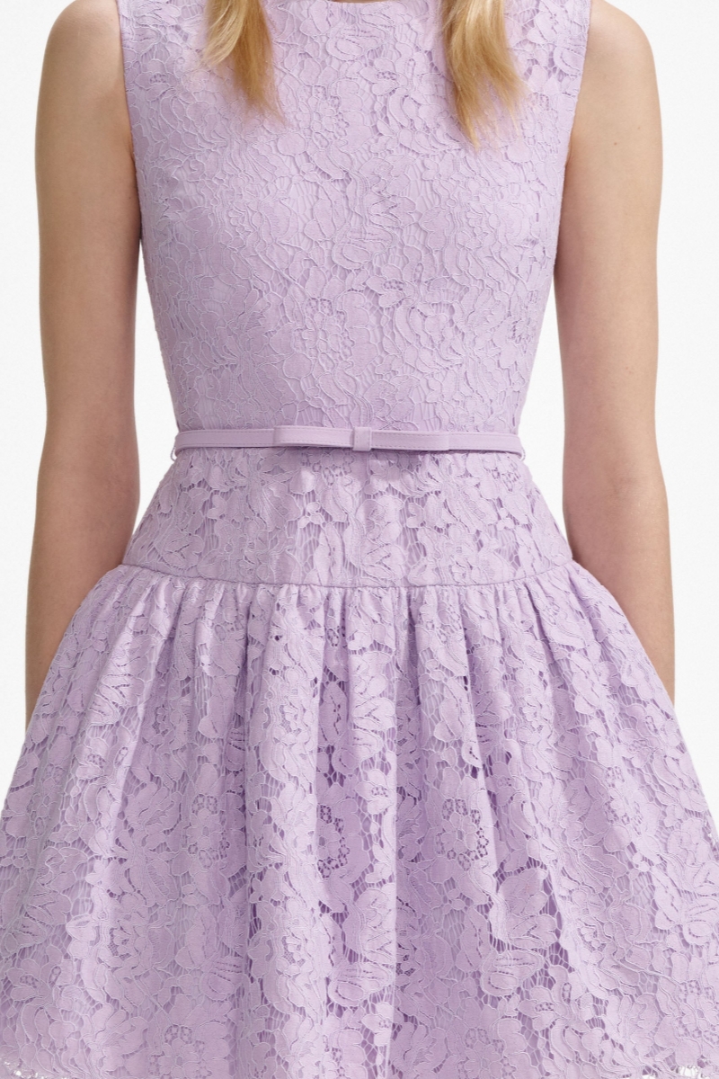 Lace Sleeveless Mini Dress