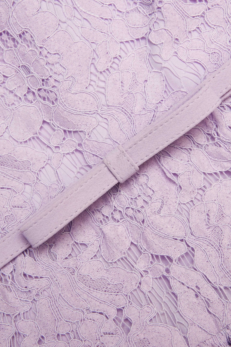 Lace Sleeveless Mini Dress