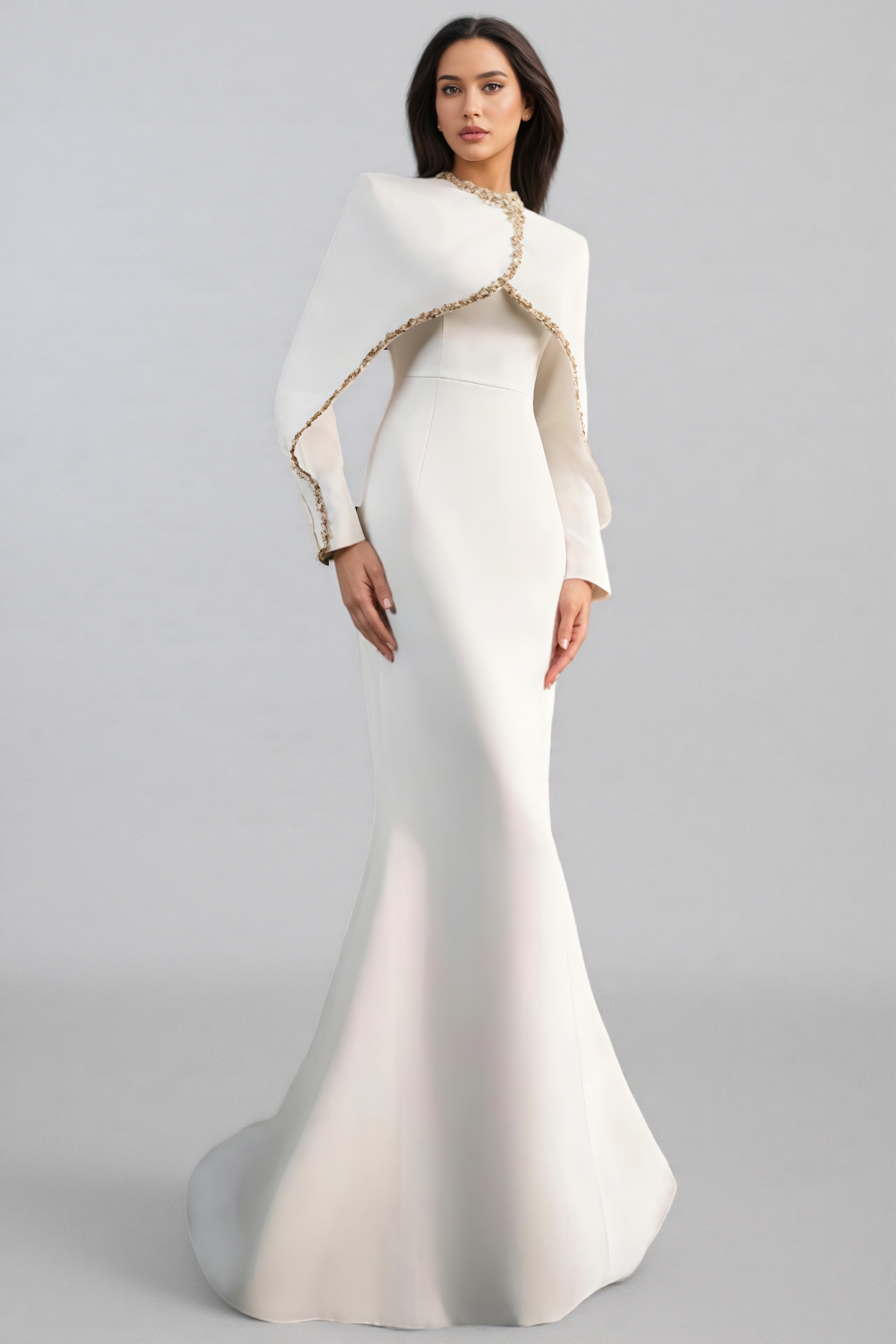 Karter White Chain Maxi Dress