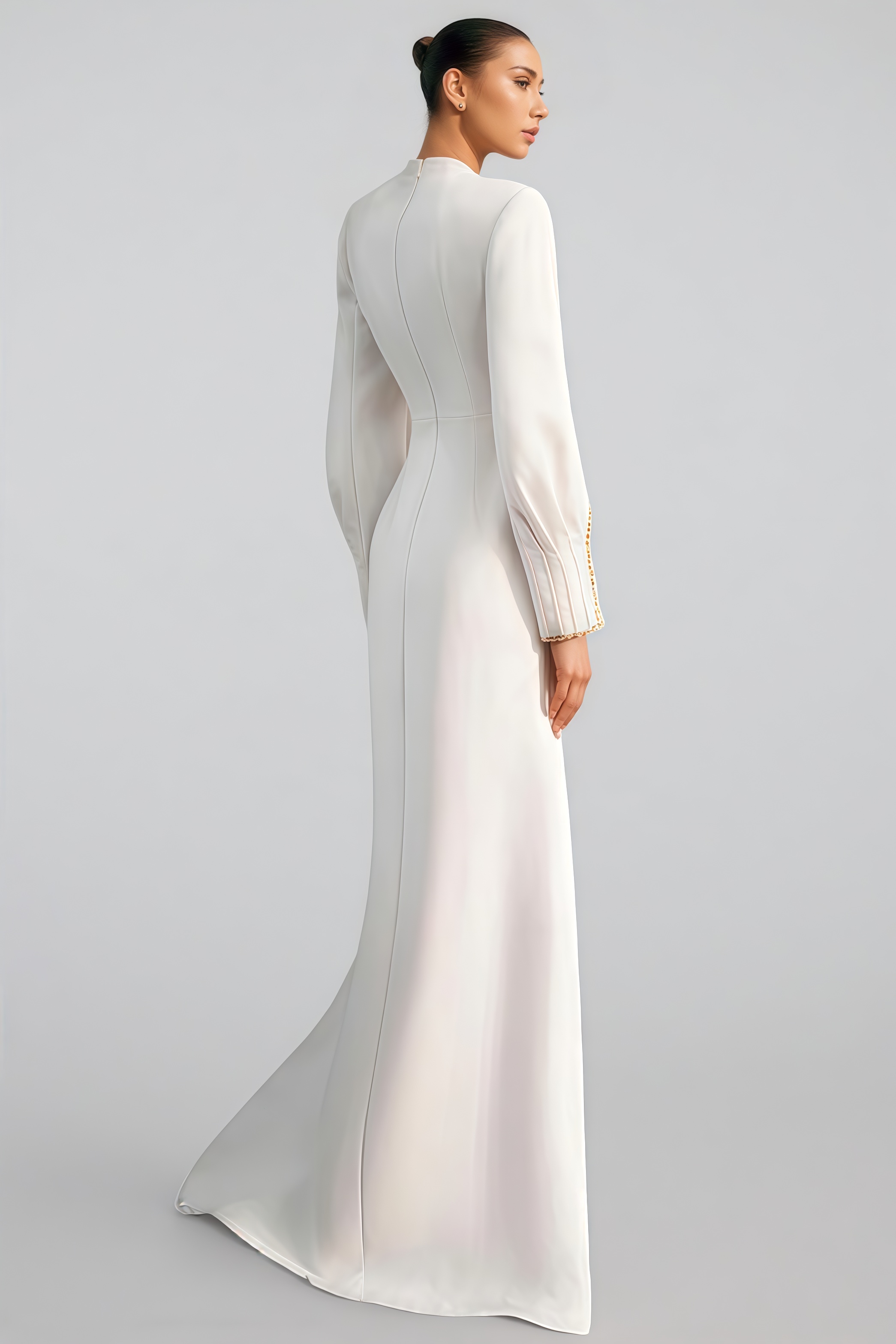 Karter White Chain Maxi Dress