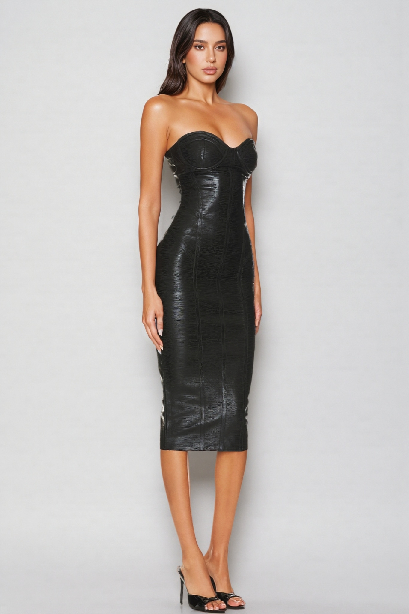 Benja Sheath Wrap Midi Dress