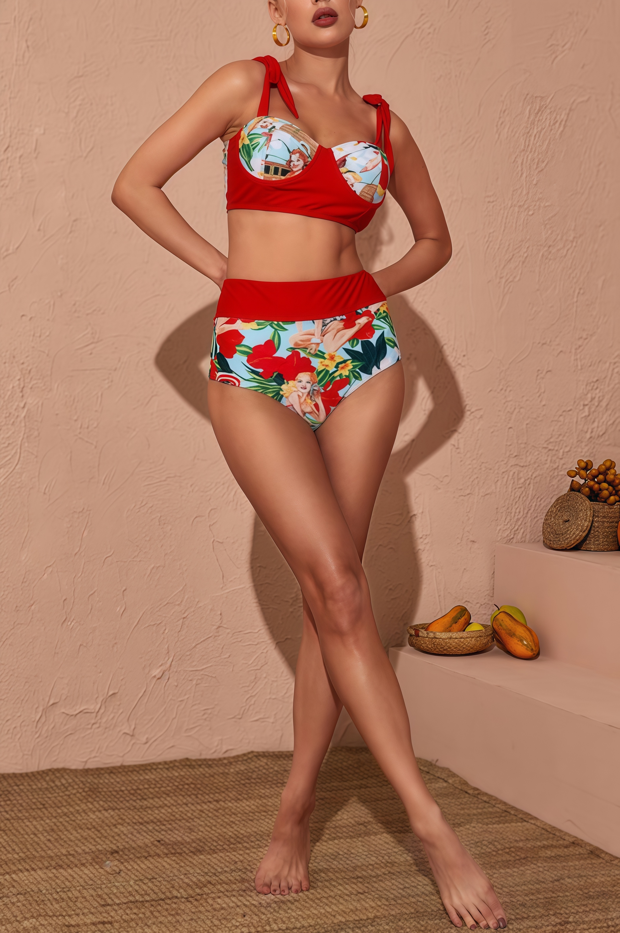 Una Bikini Three Piece Set