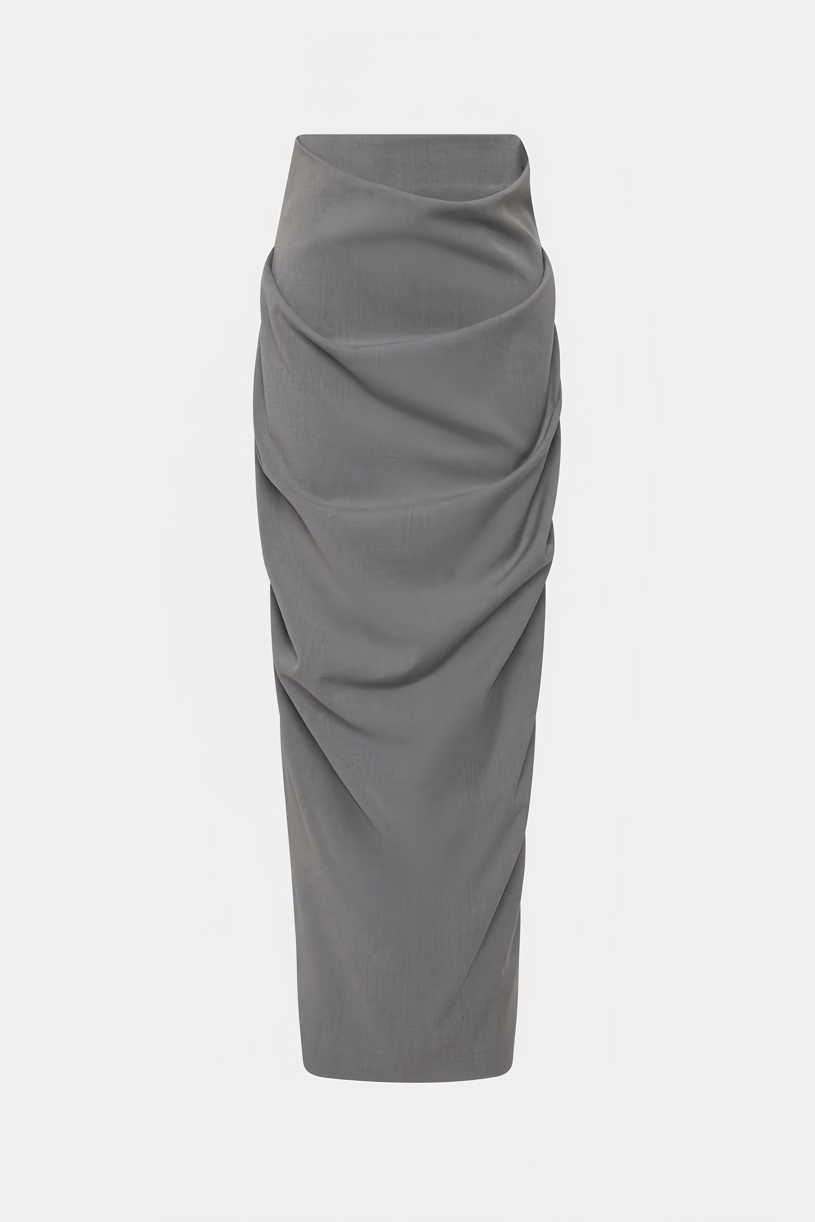 Ladone Gray Strapless Maxi Dress Set