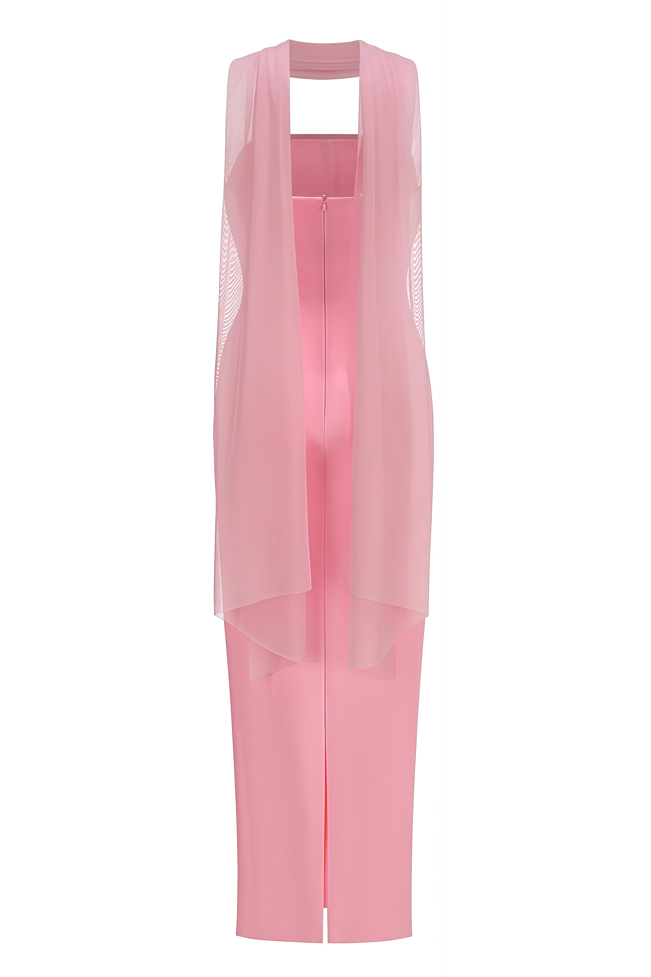 Nilesk Pink Strapless Corset Maxi Dress