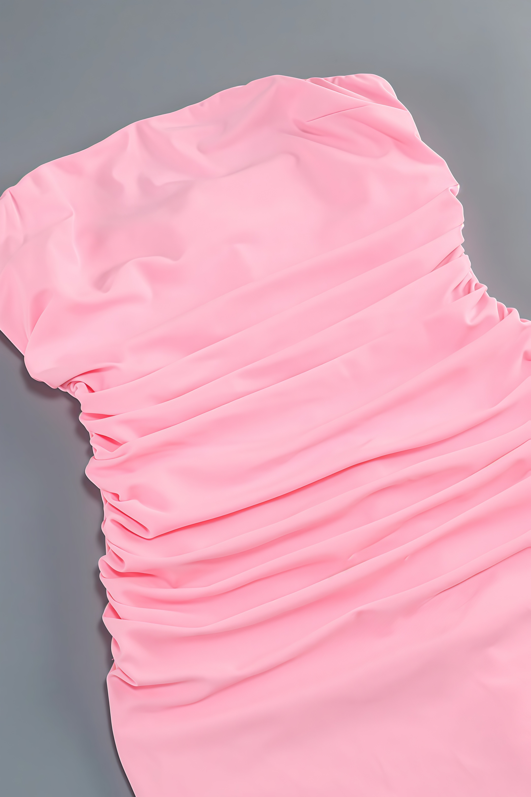 Nilesk Pink Strapless Corset Maxi Dress